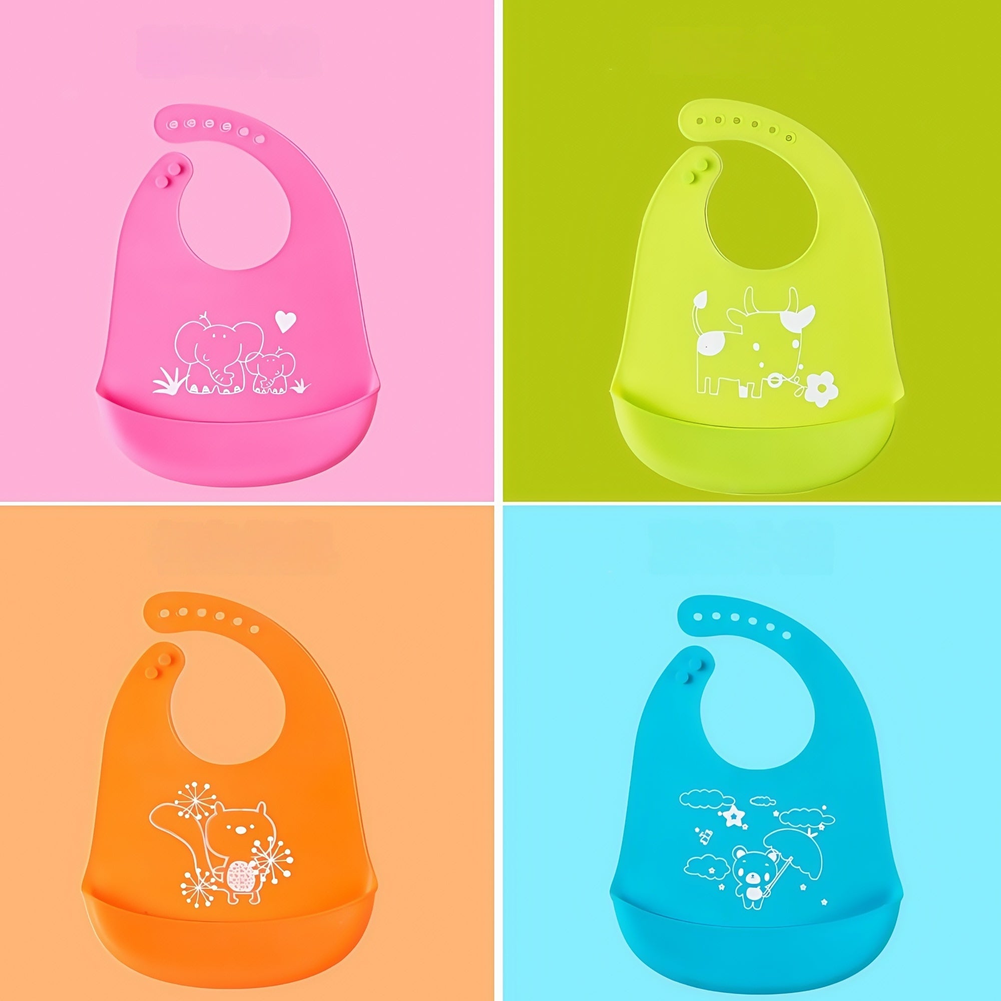 Silicone Baby Waterproof Bib