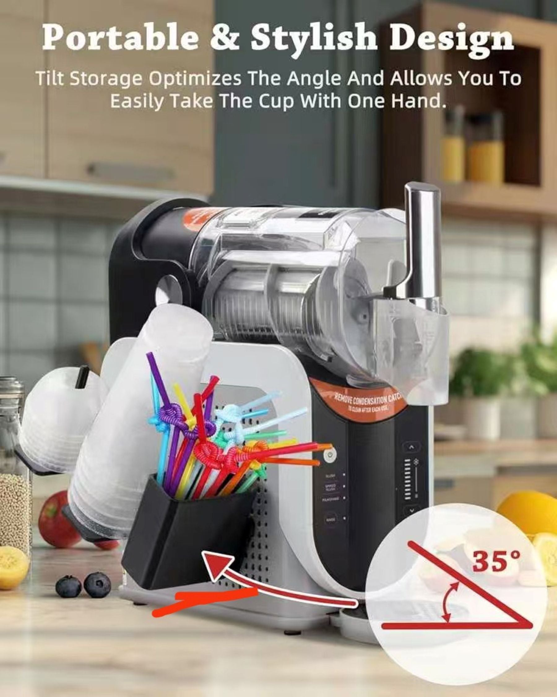 Cup And Straw Classification Storage Rack