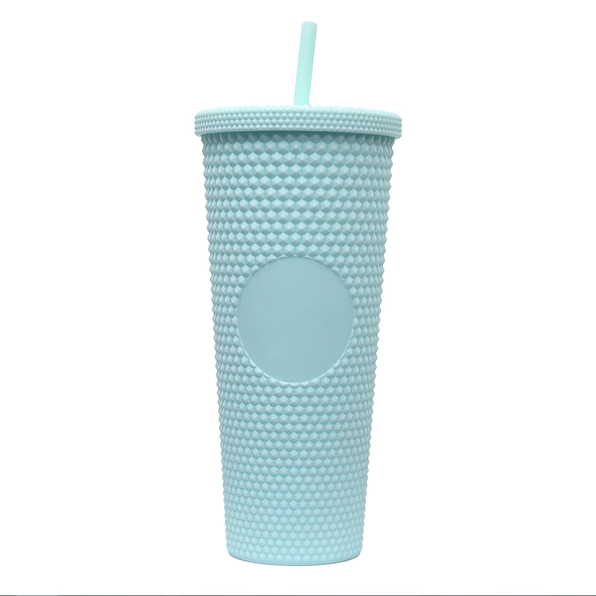 24 oz Studded Tumbler With Straw And Lid Double Walled Mug