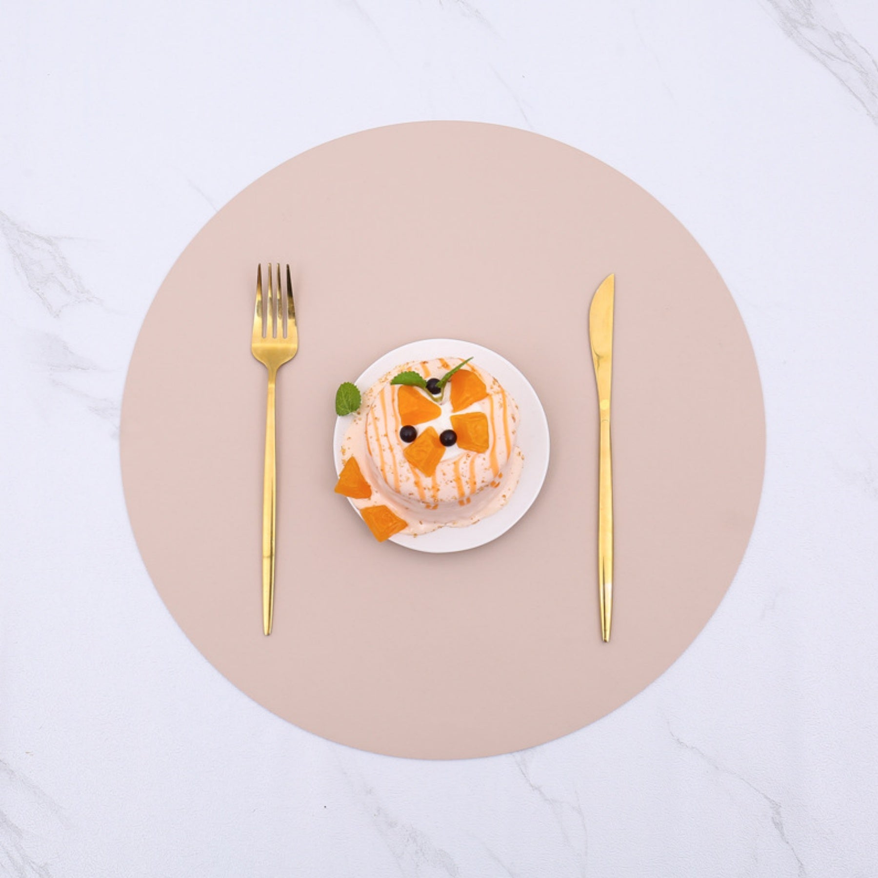 Round Minimalist Heat Insulated Placemat