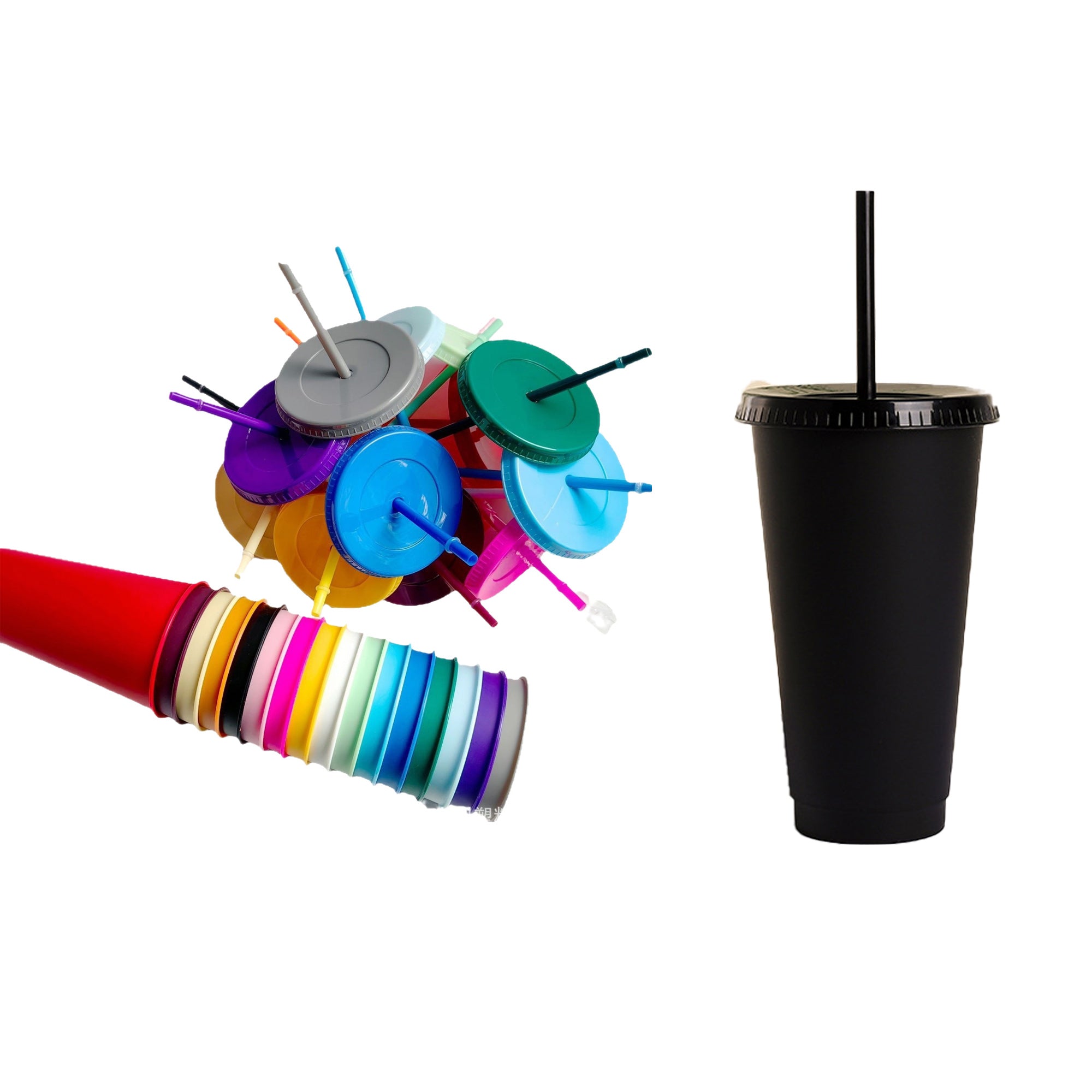 Colorful Large-Capacity Plastic Water Bottle