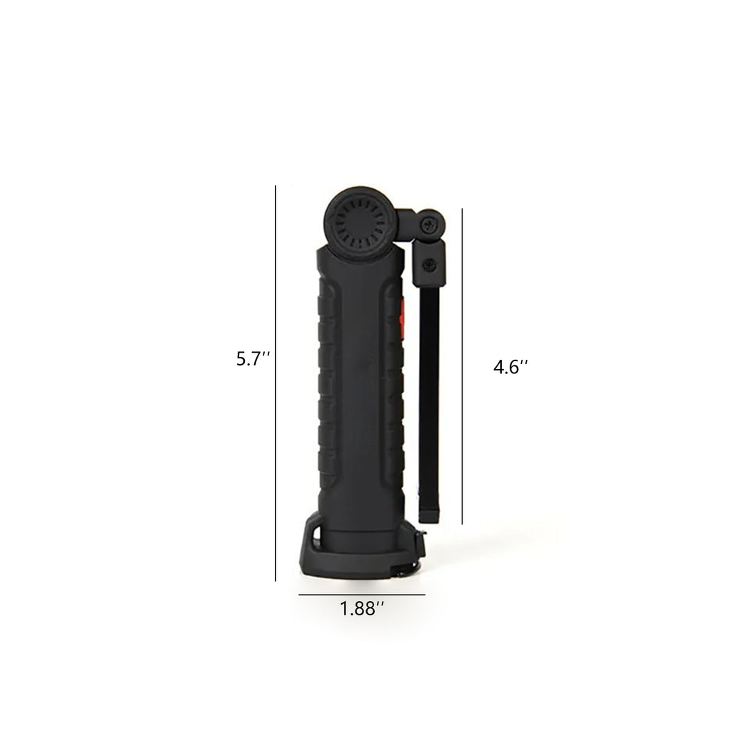 Rechargeable Led Work Flashlight Cob Lamp With Magnetic Base