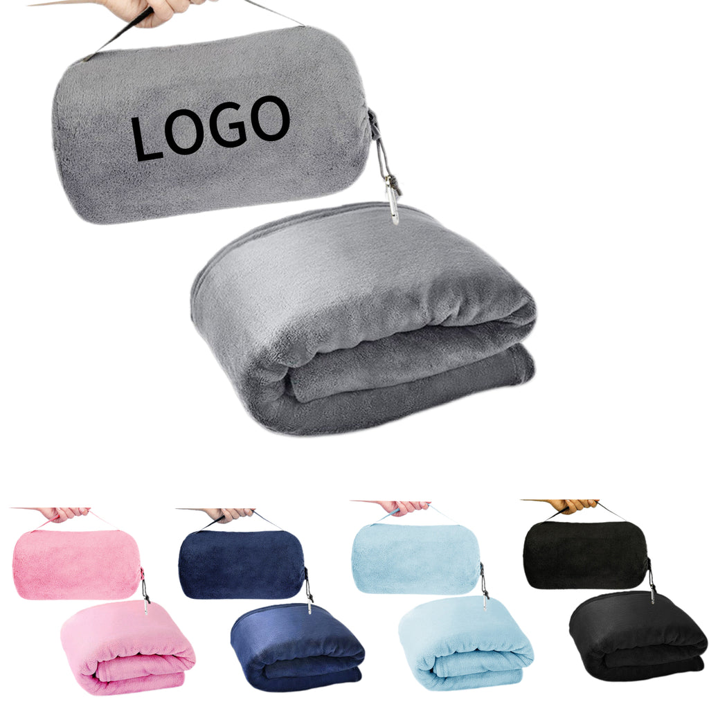 2-in-1 Flannel Travel Blanket