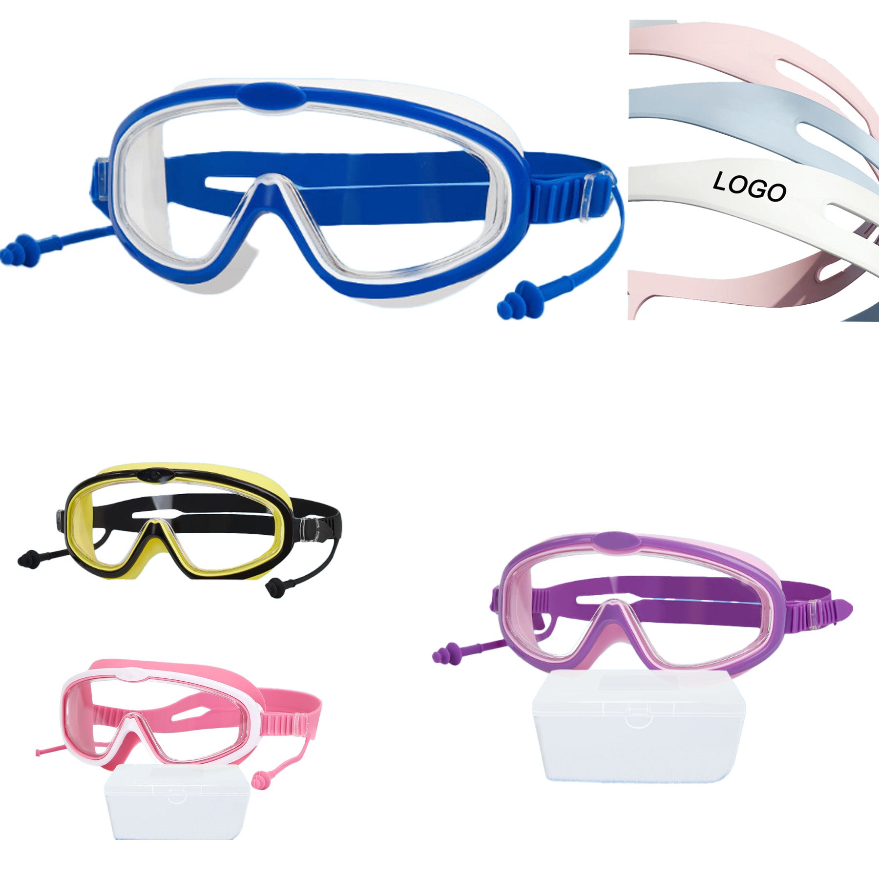 Youth Anti-fog Swimming Waterproof Goggles