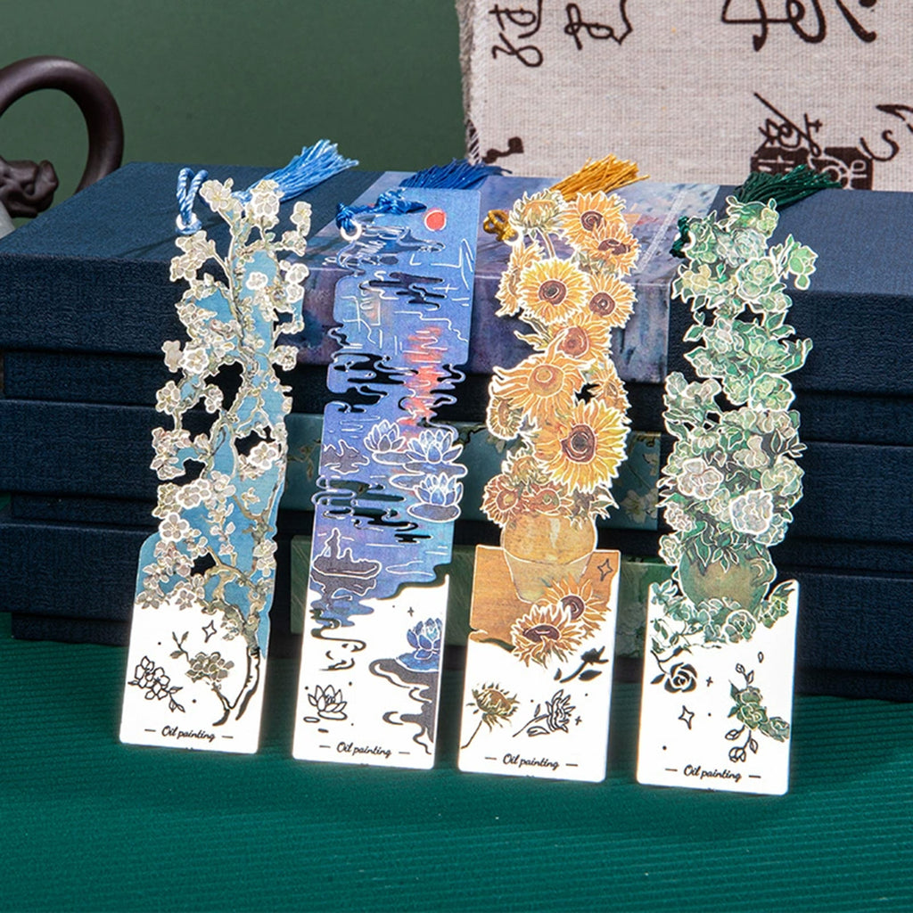 Metallic Oil Painting Bookmark
