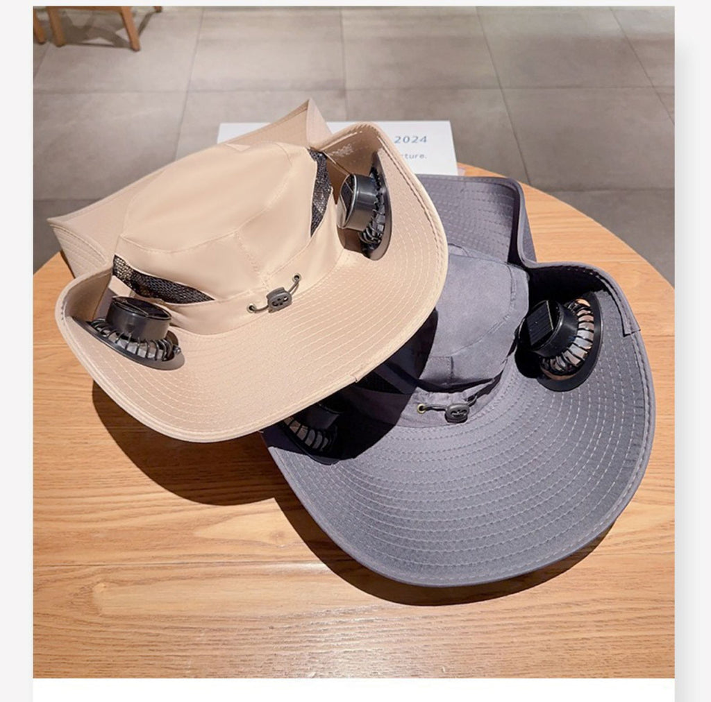 Solar Fan Fisherman's Hat