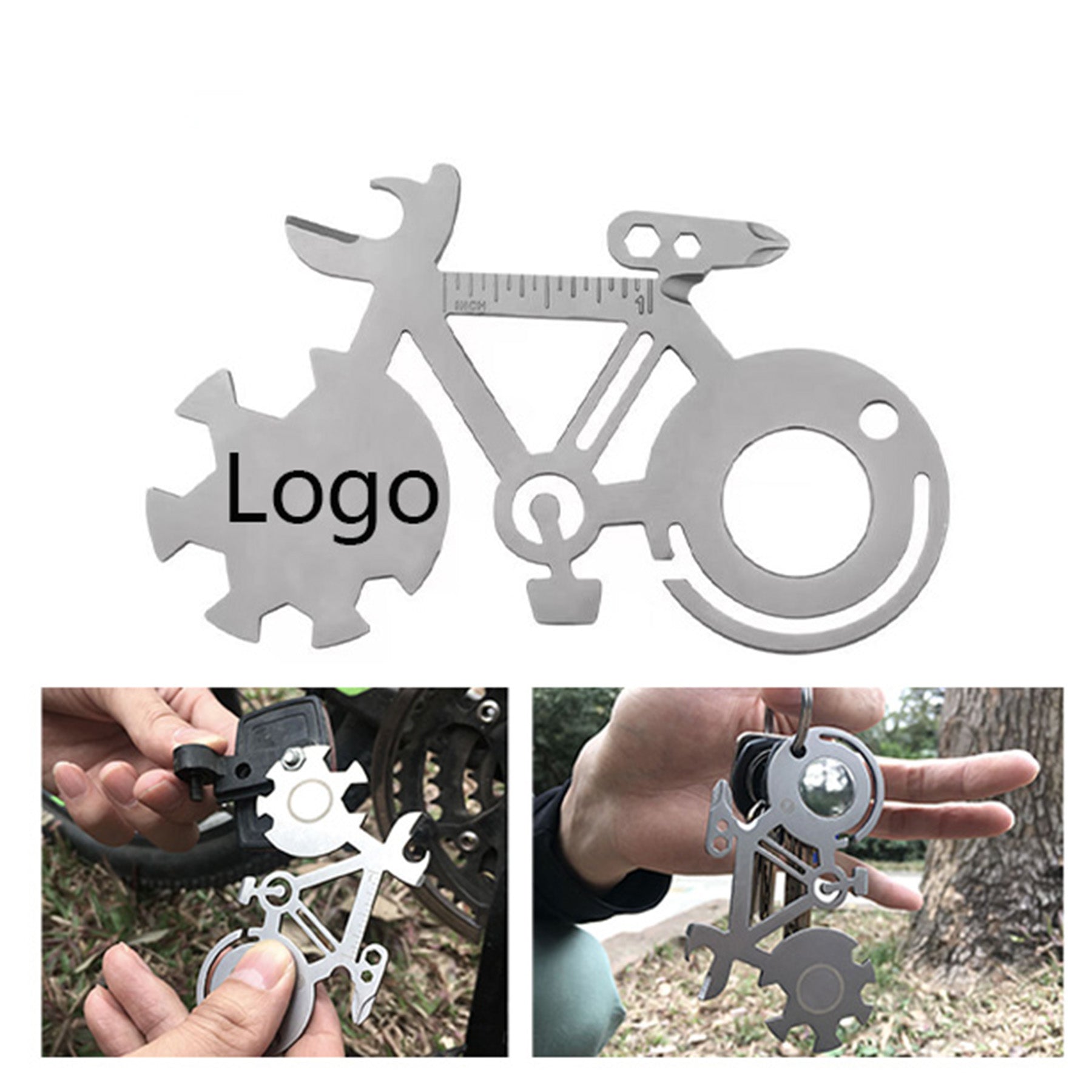 Bicycle Shape Mini Portable Bicycle Tool Card