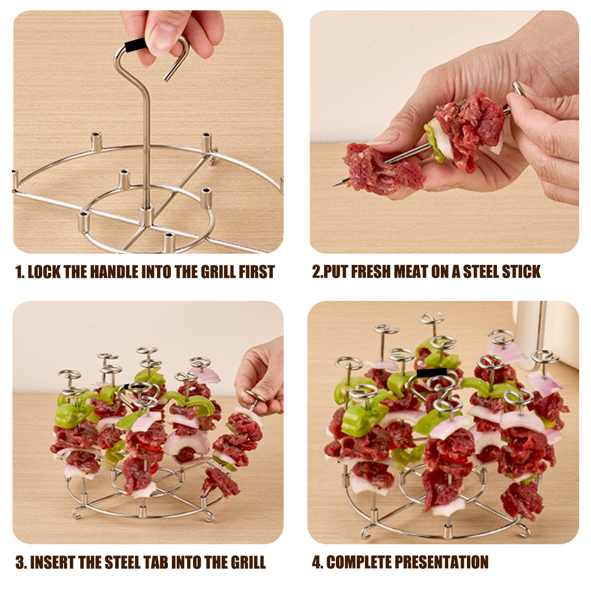Standing Barbecue Skewer