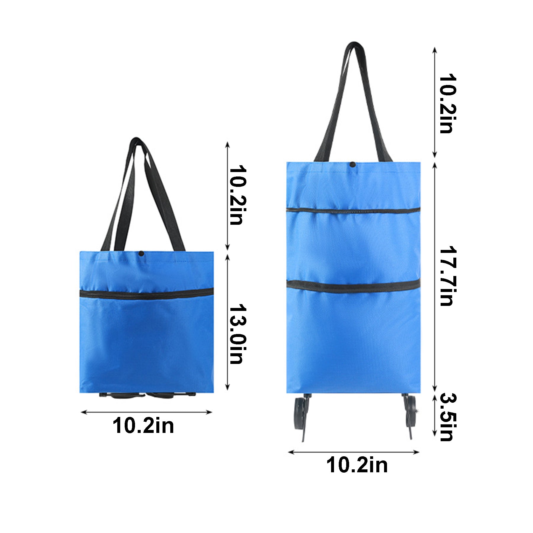 Foldable Tote Grocery Cart With Wheels