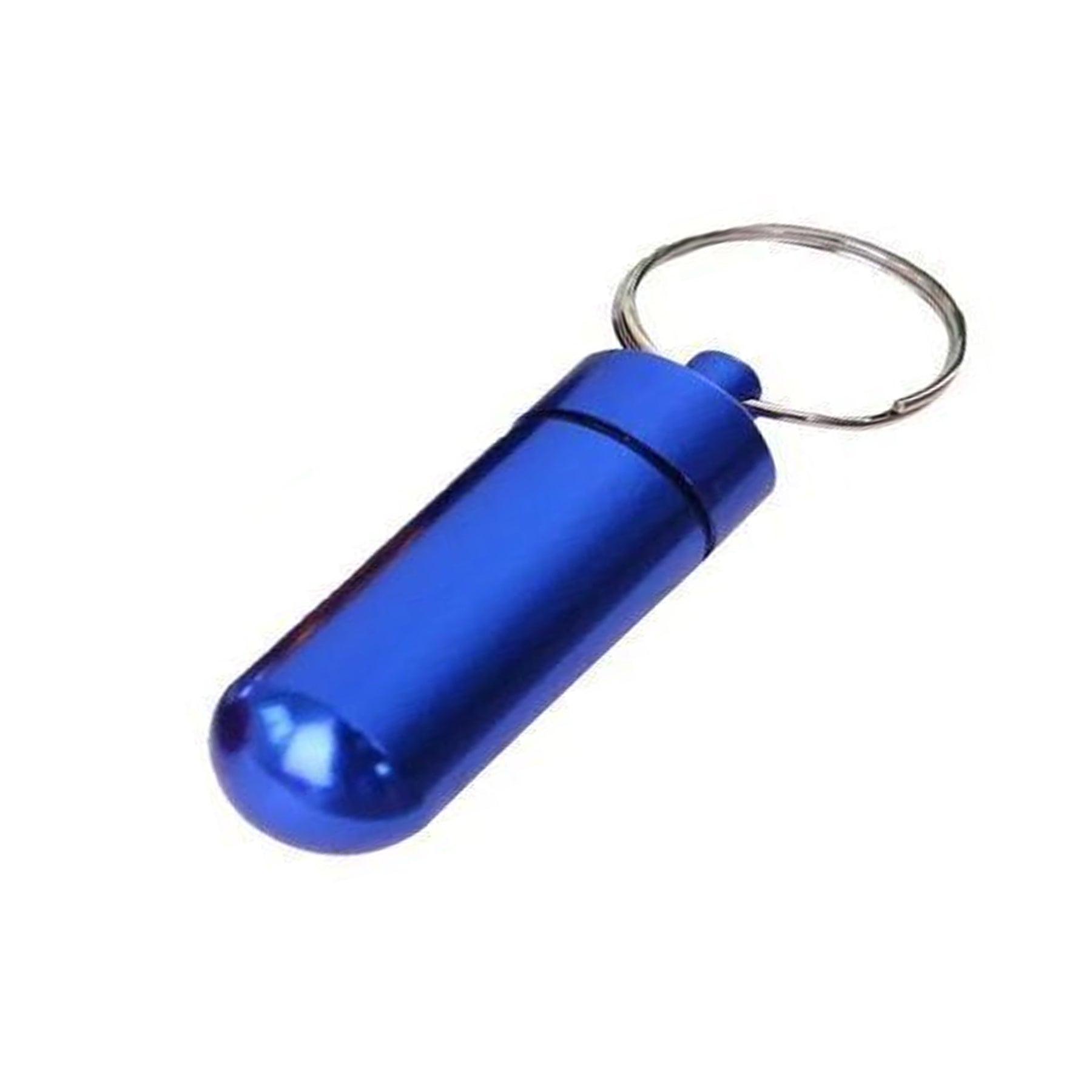 Outdoor Waterproof Portable Aluminum Alloy Pill Bottle Keychain