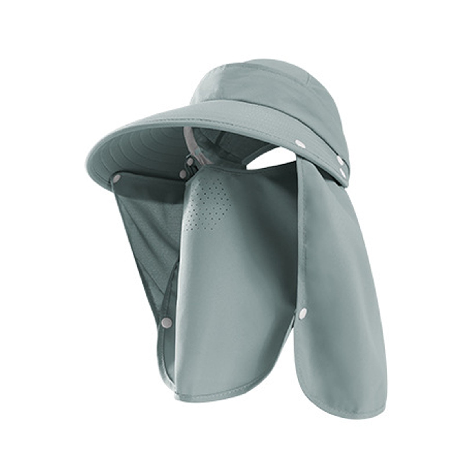 Summer Neck Protection Detachable Top Sun Hat