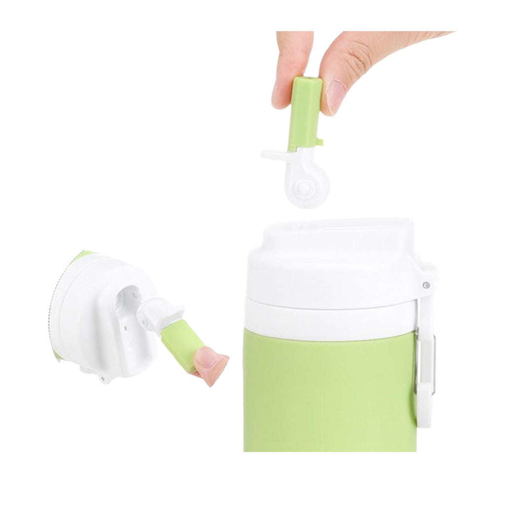 Silicone Collapsible Straw Water Bottle