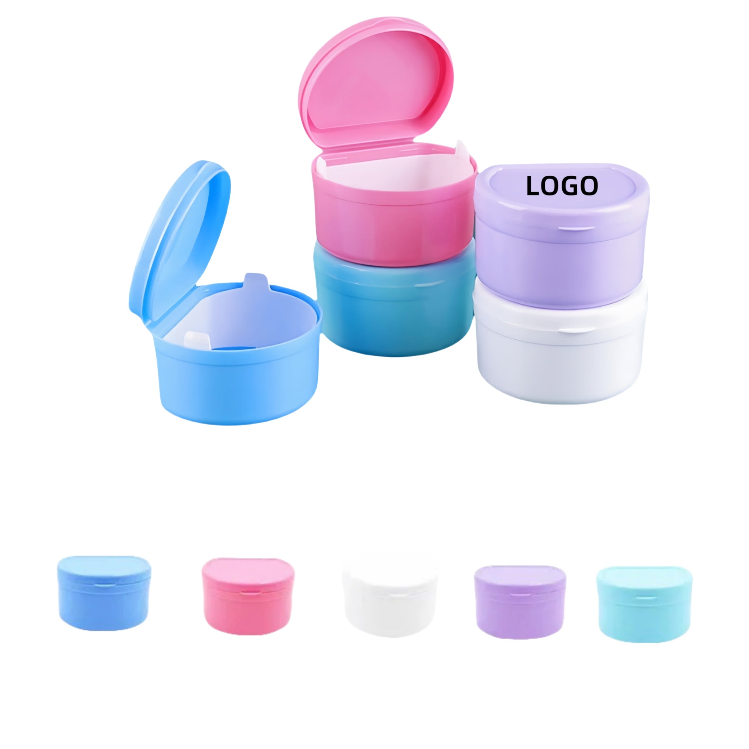 Portable Denture Brush Retainer Case
