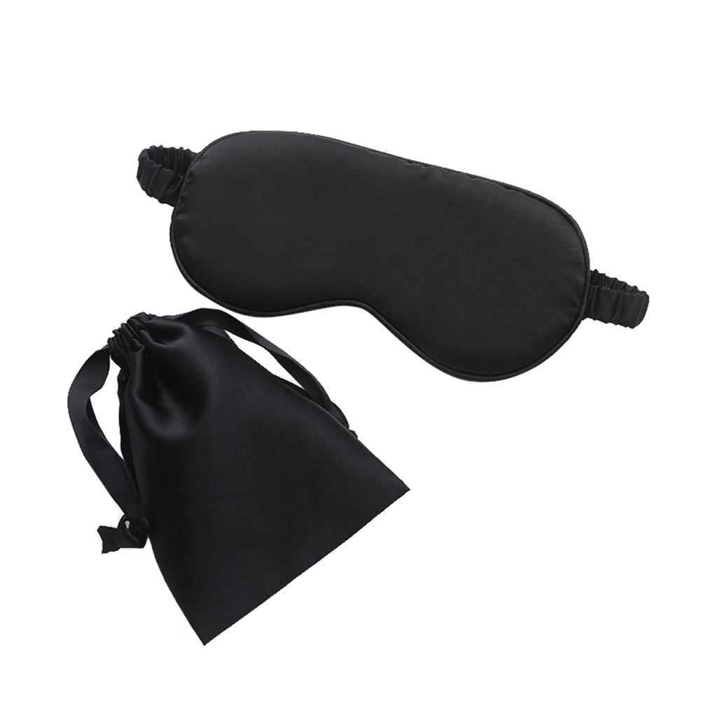 Imitation Silk Storage Eye Mask Cloth Bag Two-Piece Set