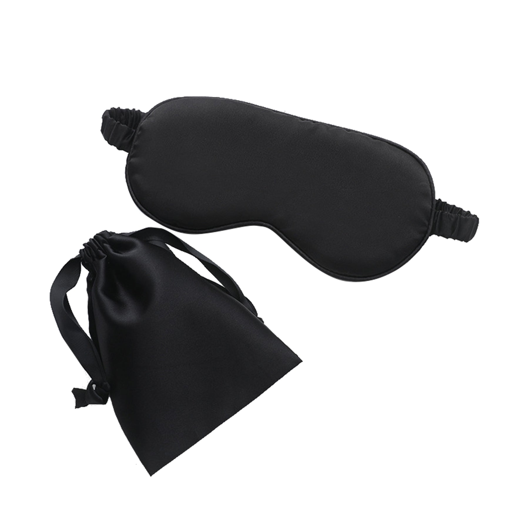 Imitation Silk Storage Eye Mask Cloth Bag Two-Piece Set
