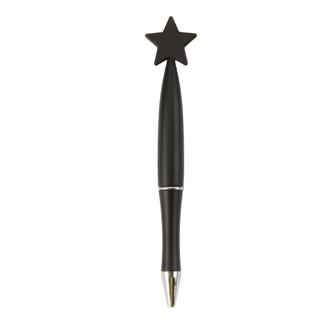 Plastic Star Shape Ballpoint Pen Black Ink Retractable Pen