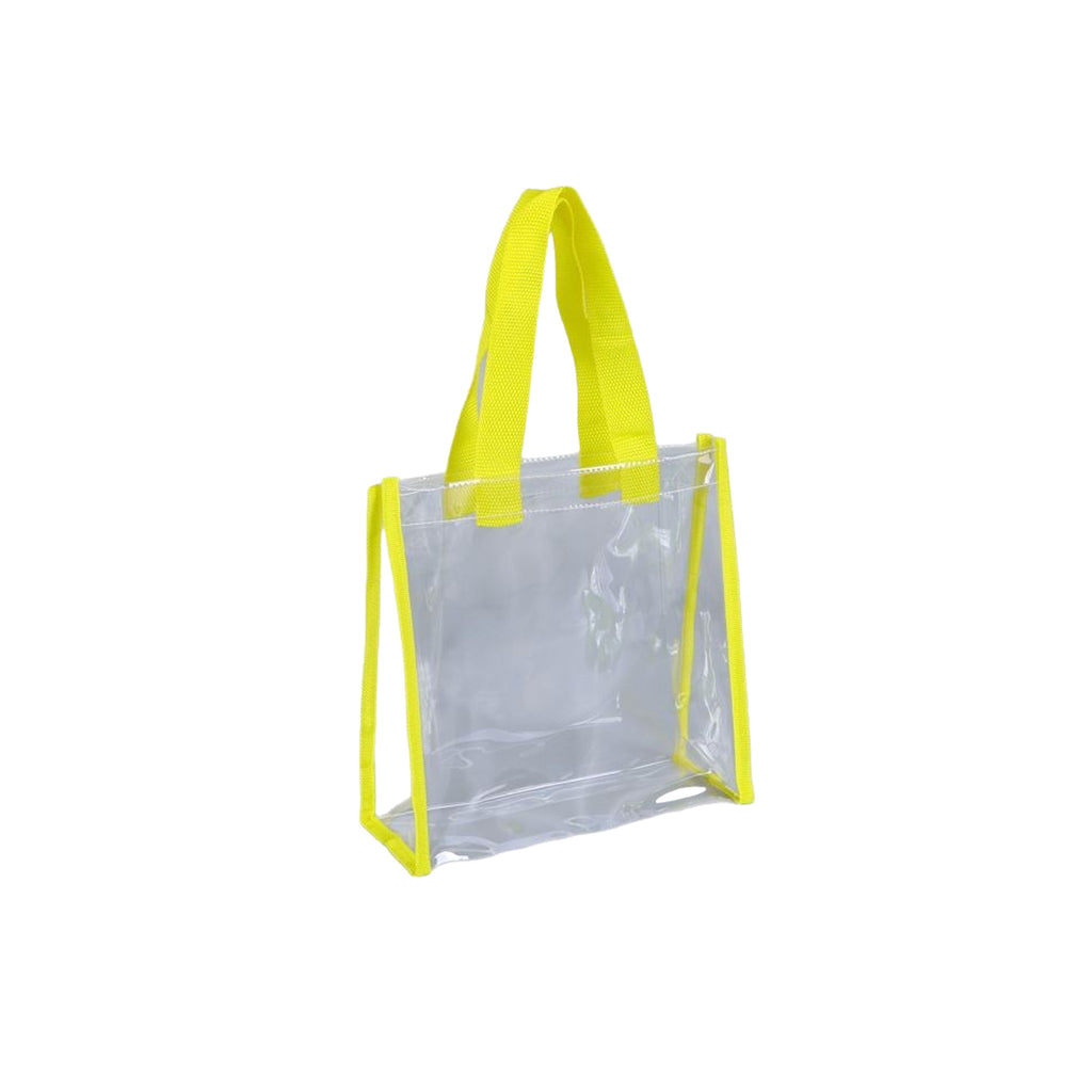 Clear Pvc Tote Bag - Colorful Jelly Style For Beach, Stadium