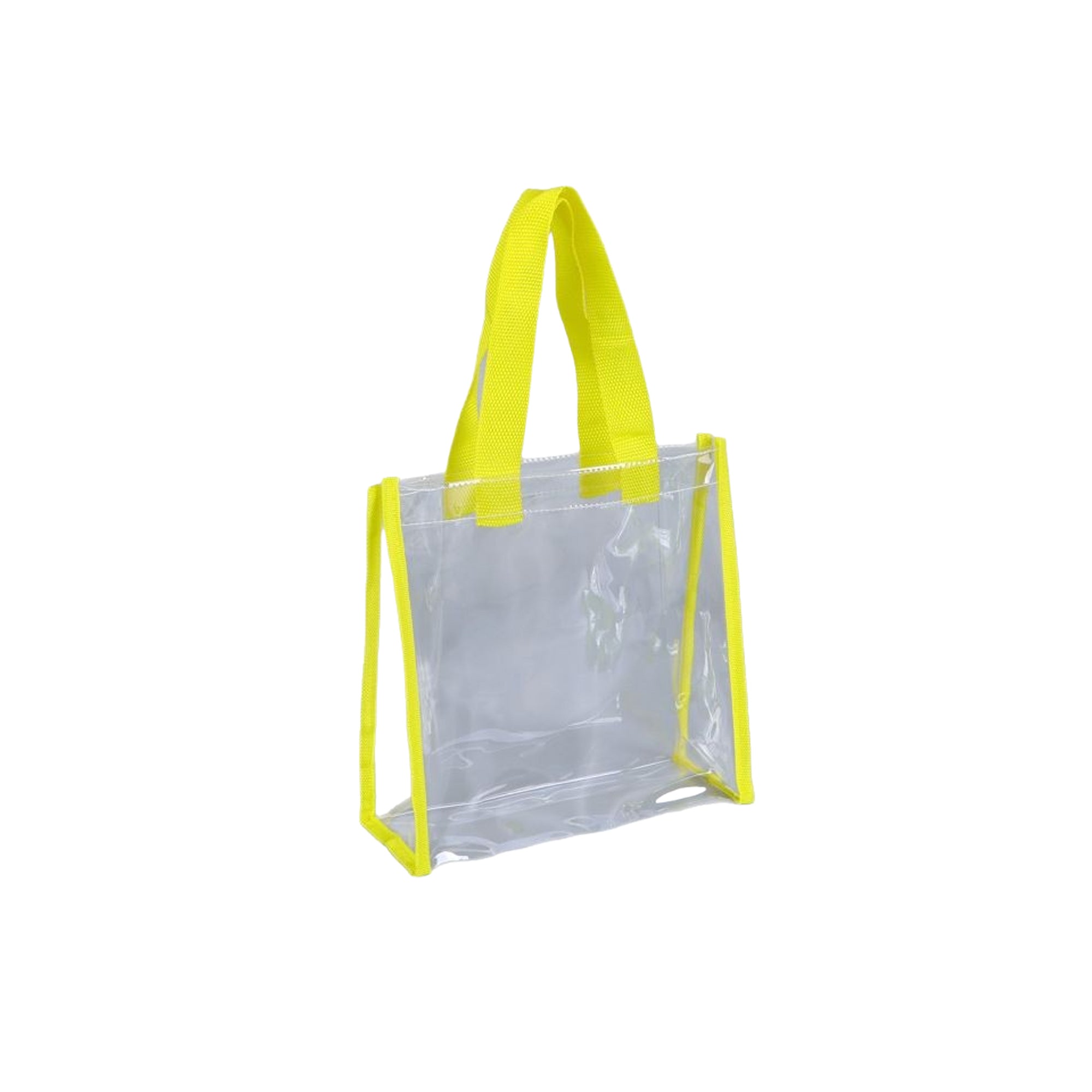 Clear Pvc Tote Bag - Colorful Jelly Style For Beach, Stadium