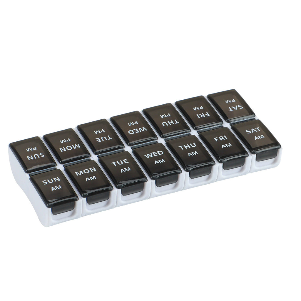 14-Compartment Detachable Medicine Box For A Week