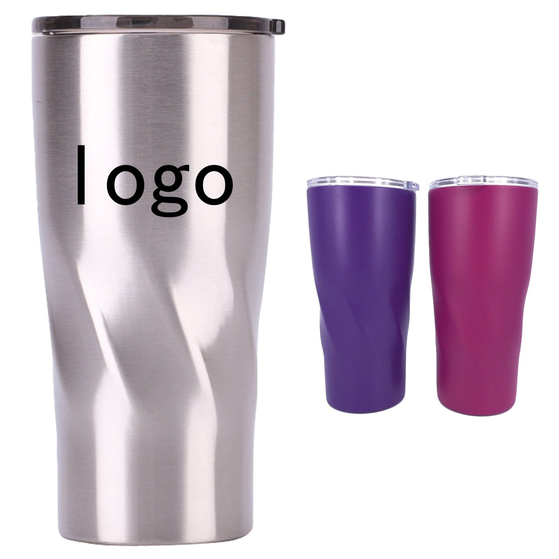 20 Oz. Insulated Stainless Steel Rhombus Shaped Tumbler