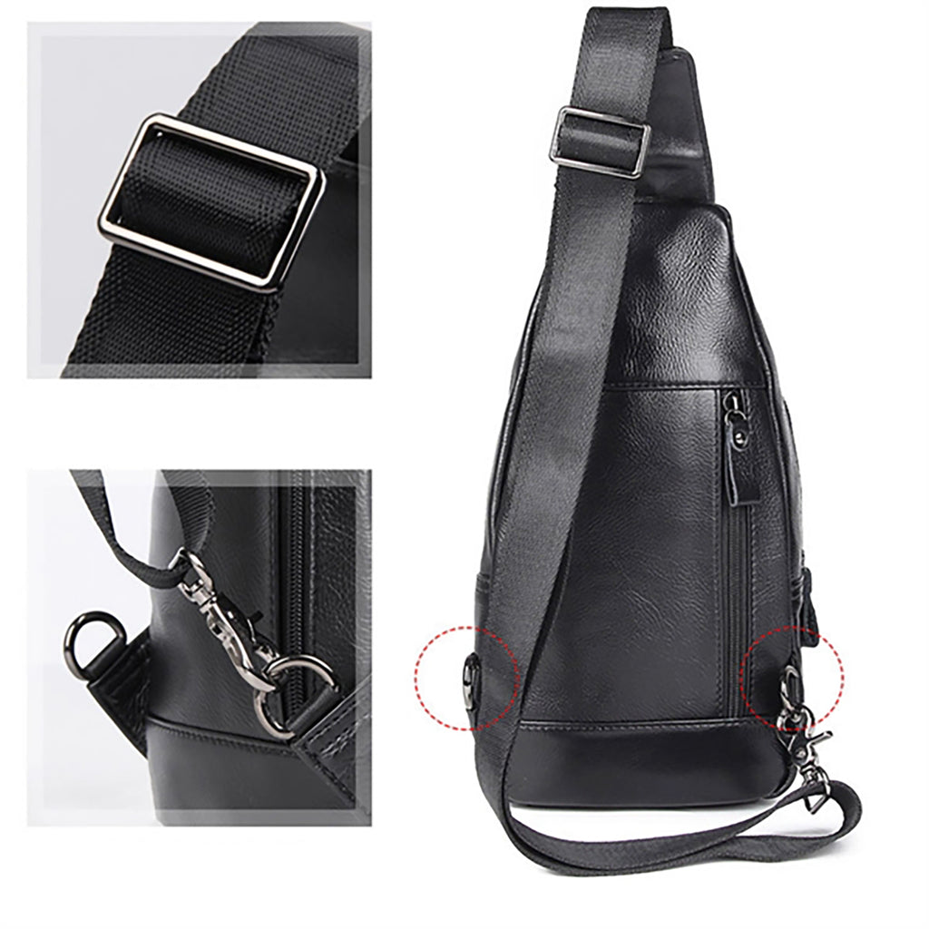 Vintage Leather Cross Body Chest Bag