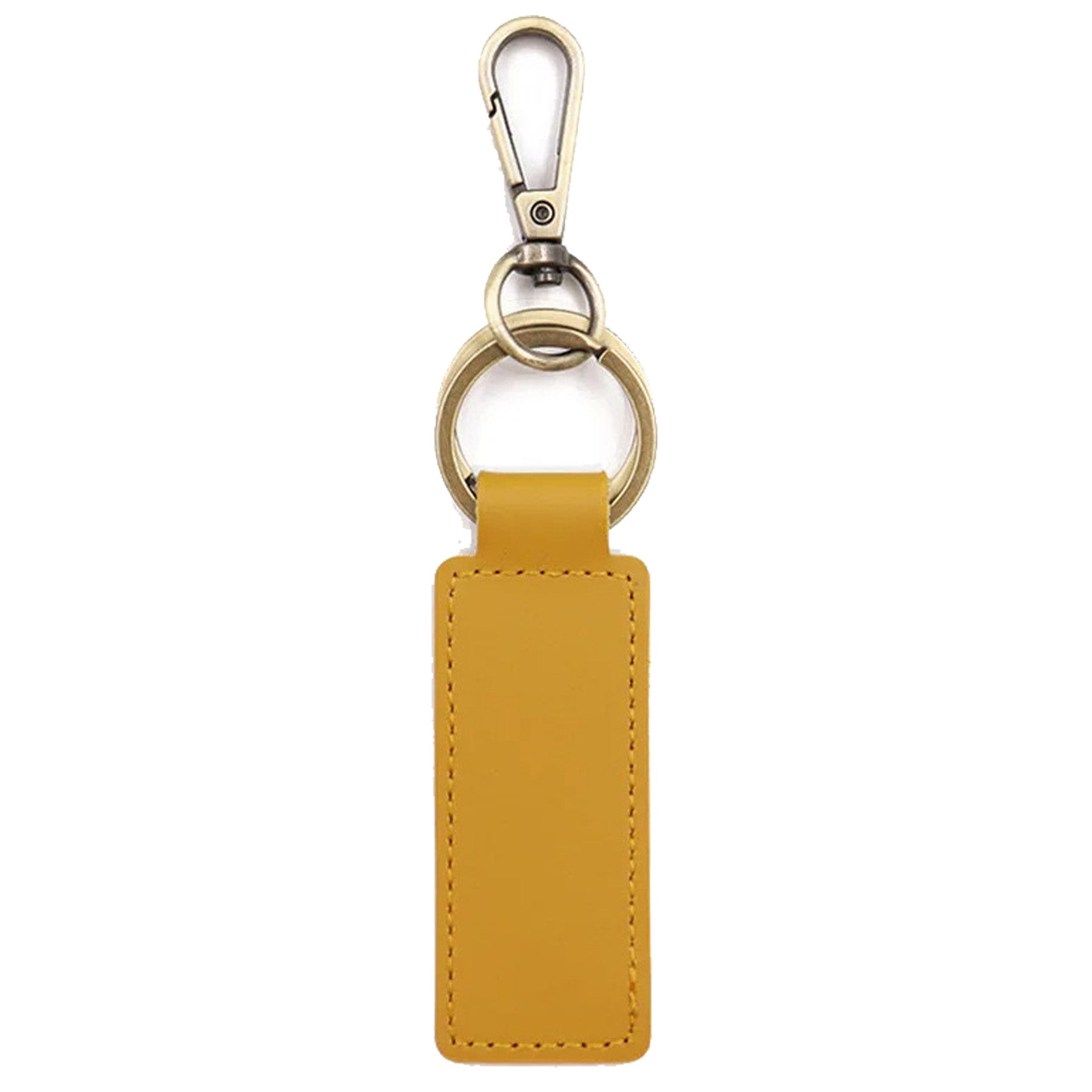 Double Loop Leather Keychain