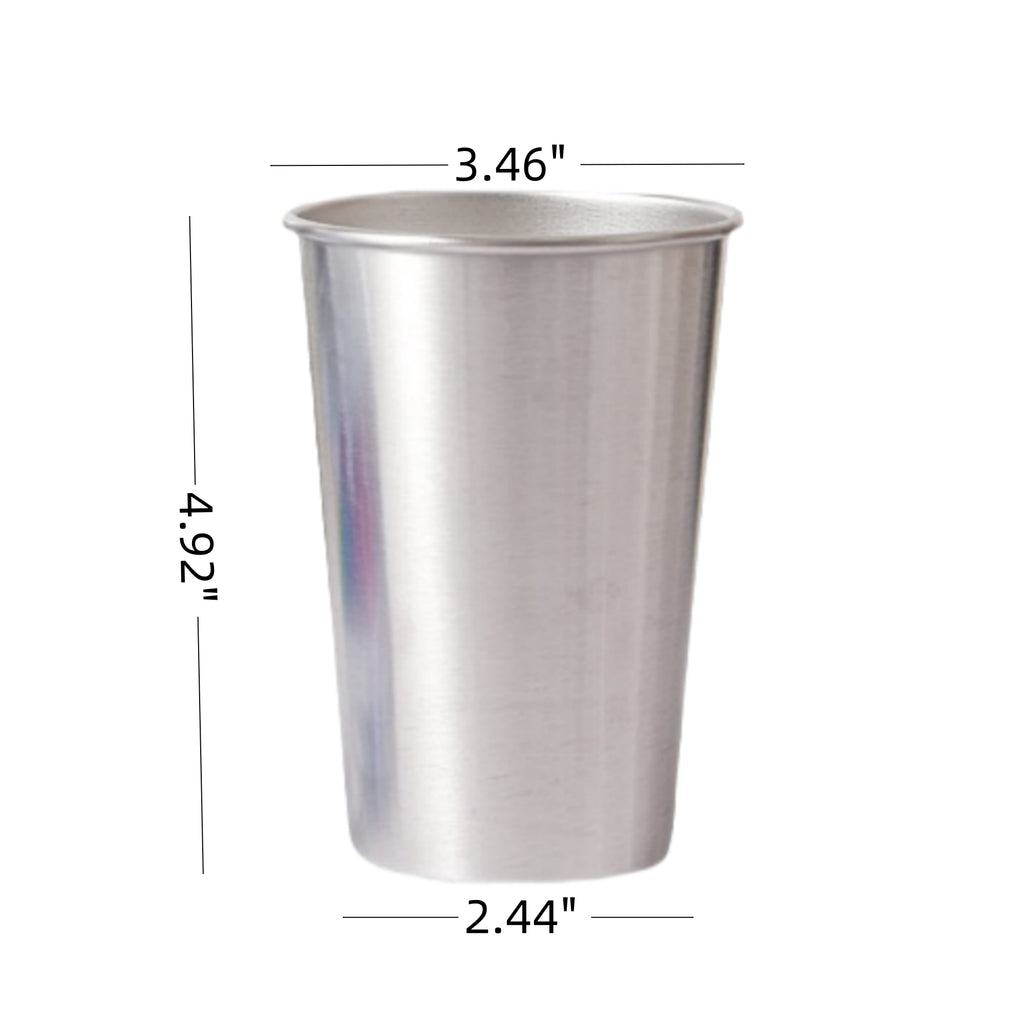 304 Food Grade Stainless Steel 17 Ounce Integrally Formed Stackable Cup
