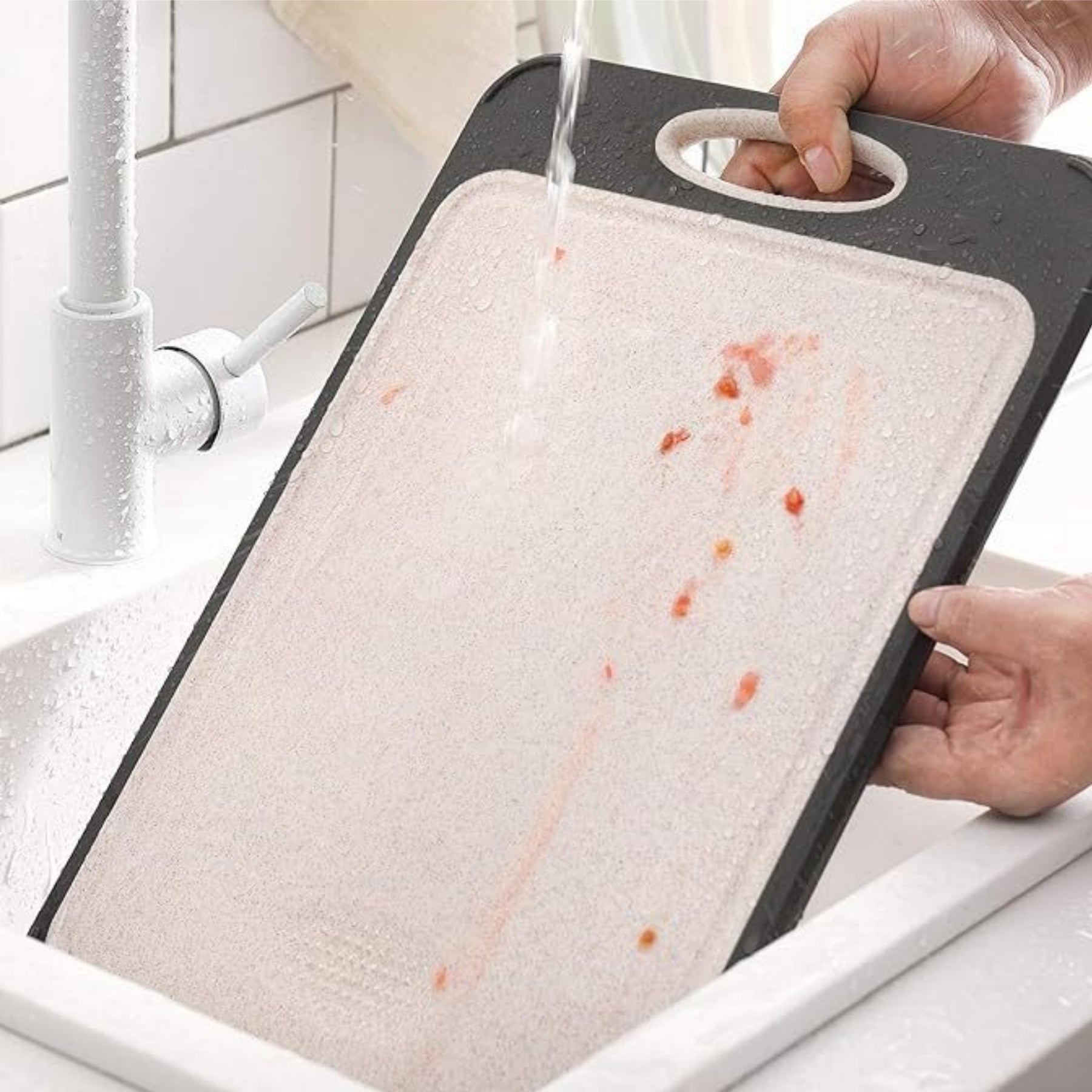Stainless Steel Double-Sided Cutting Board