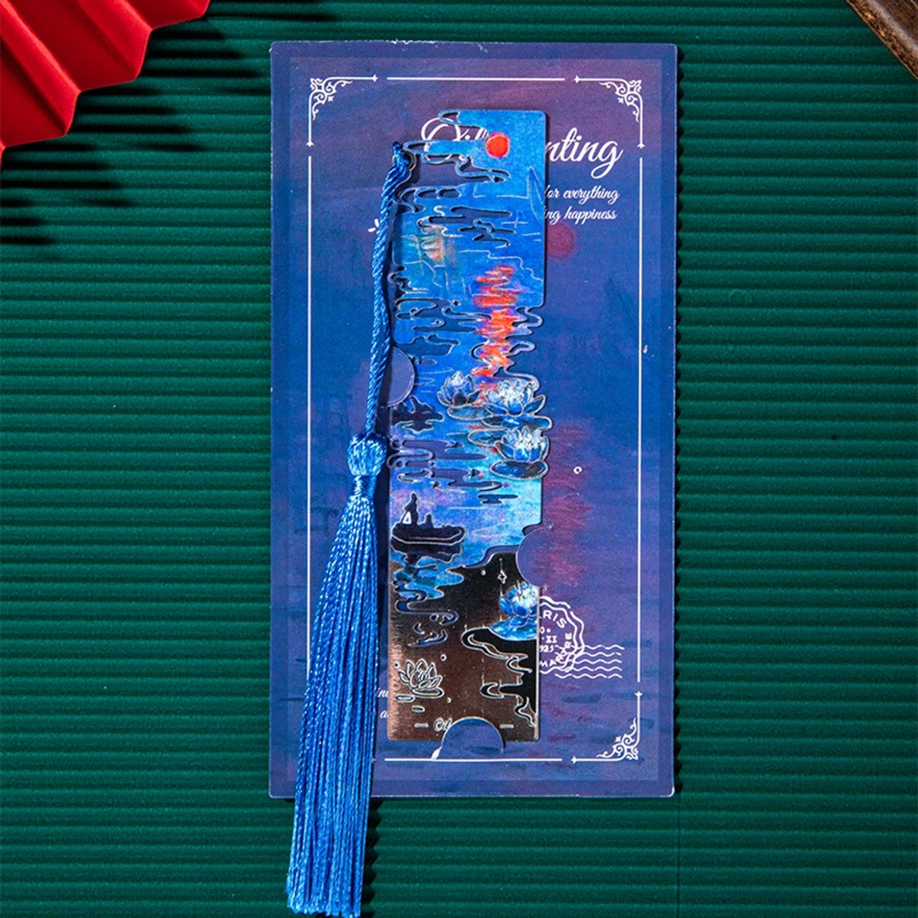 Metallic Oil Painting Bookmark
