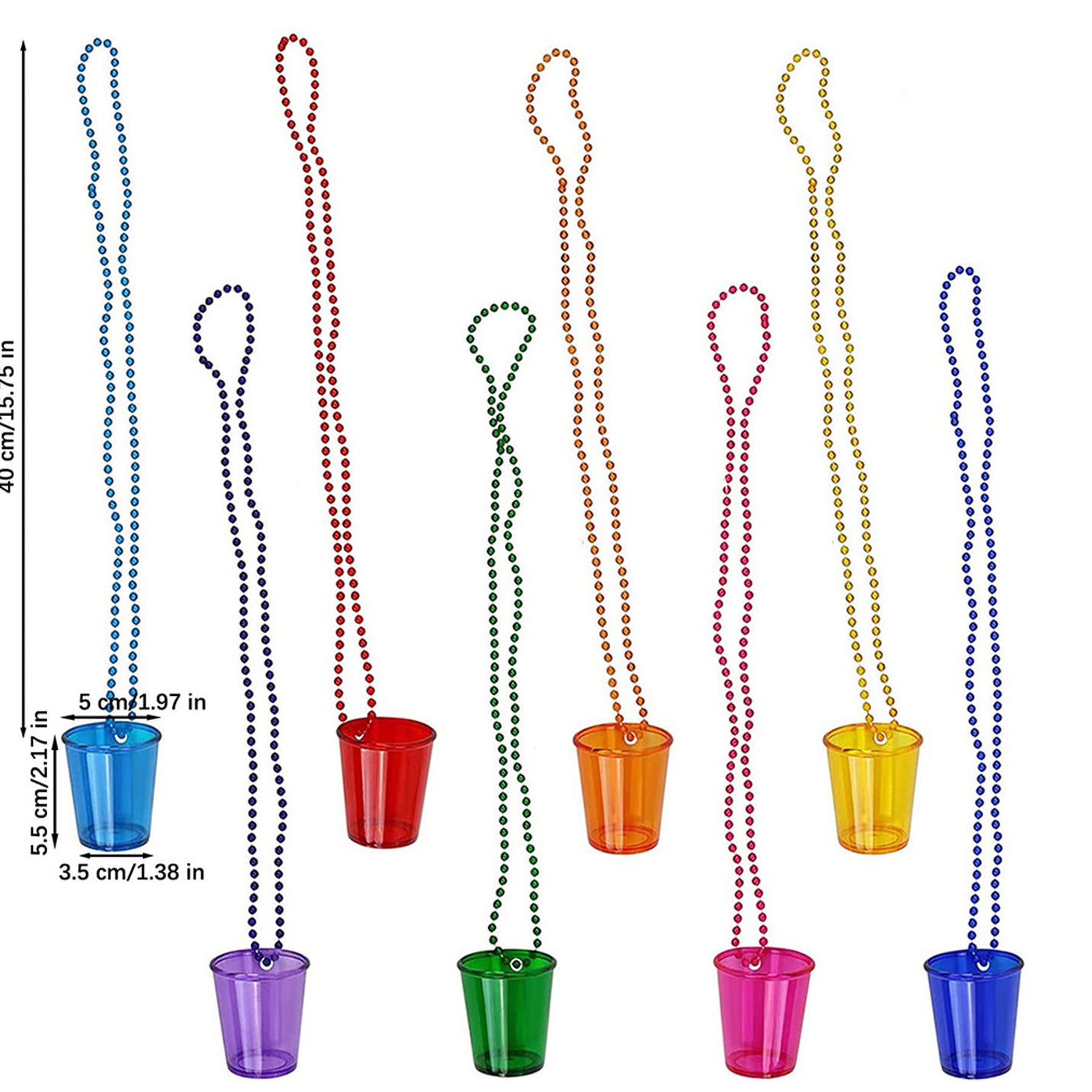 2 Oz Party Beaded Necklace Cups