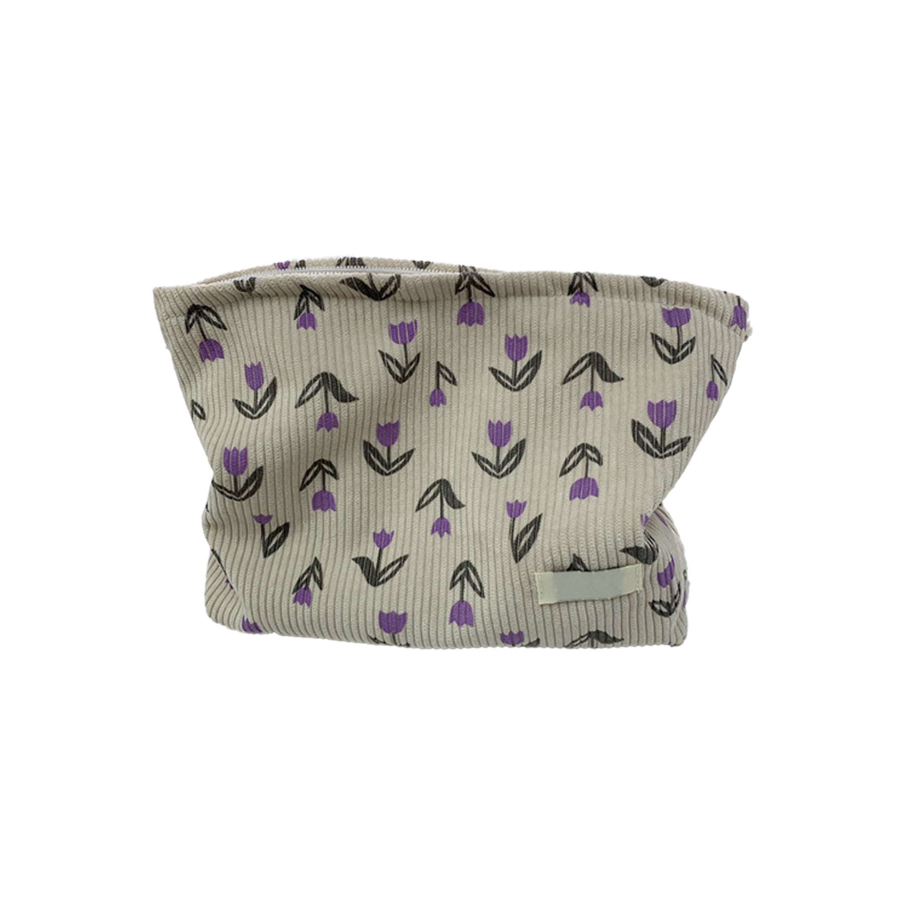 Cotton Canvas Cosmetic Pouch