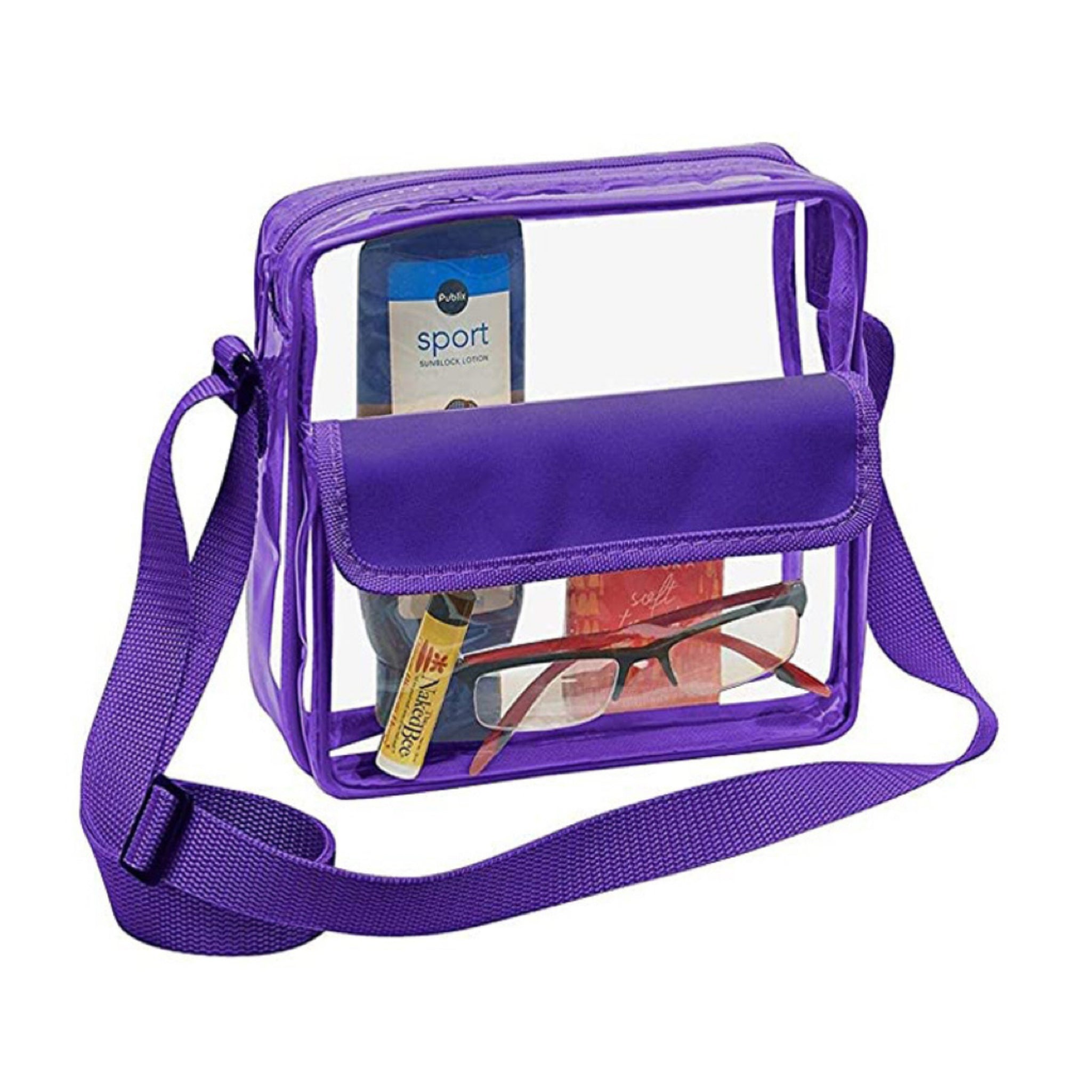 Clear PVC Crossbody Shoulder Bag