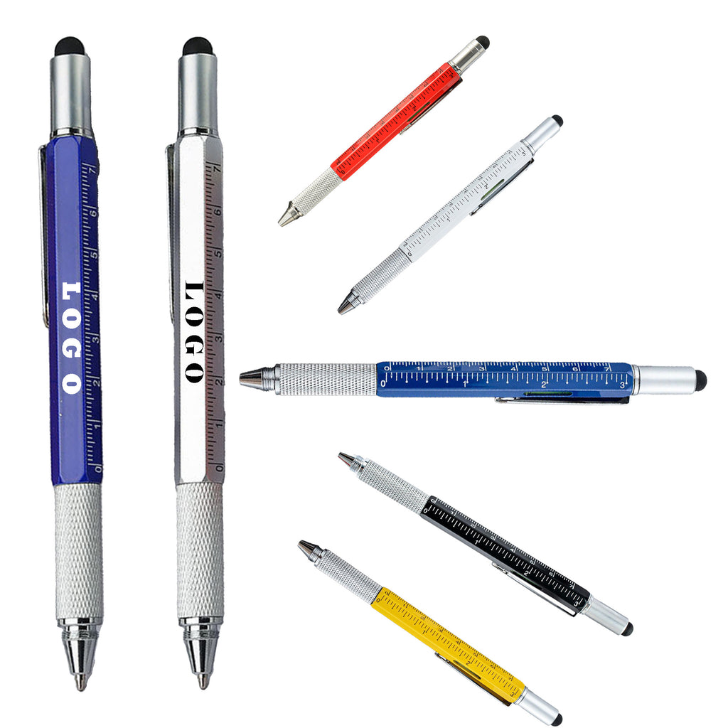 6-In-1 Aluminum Tool Pen With Screwdriver