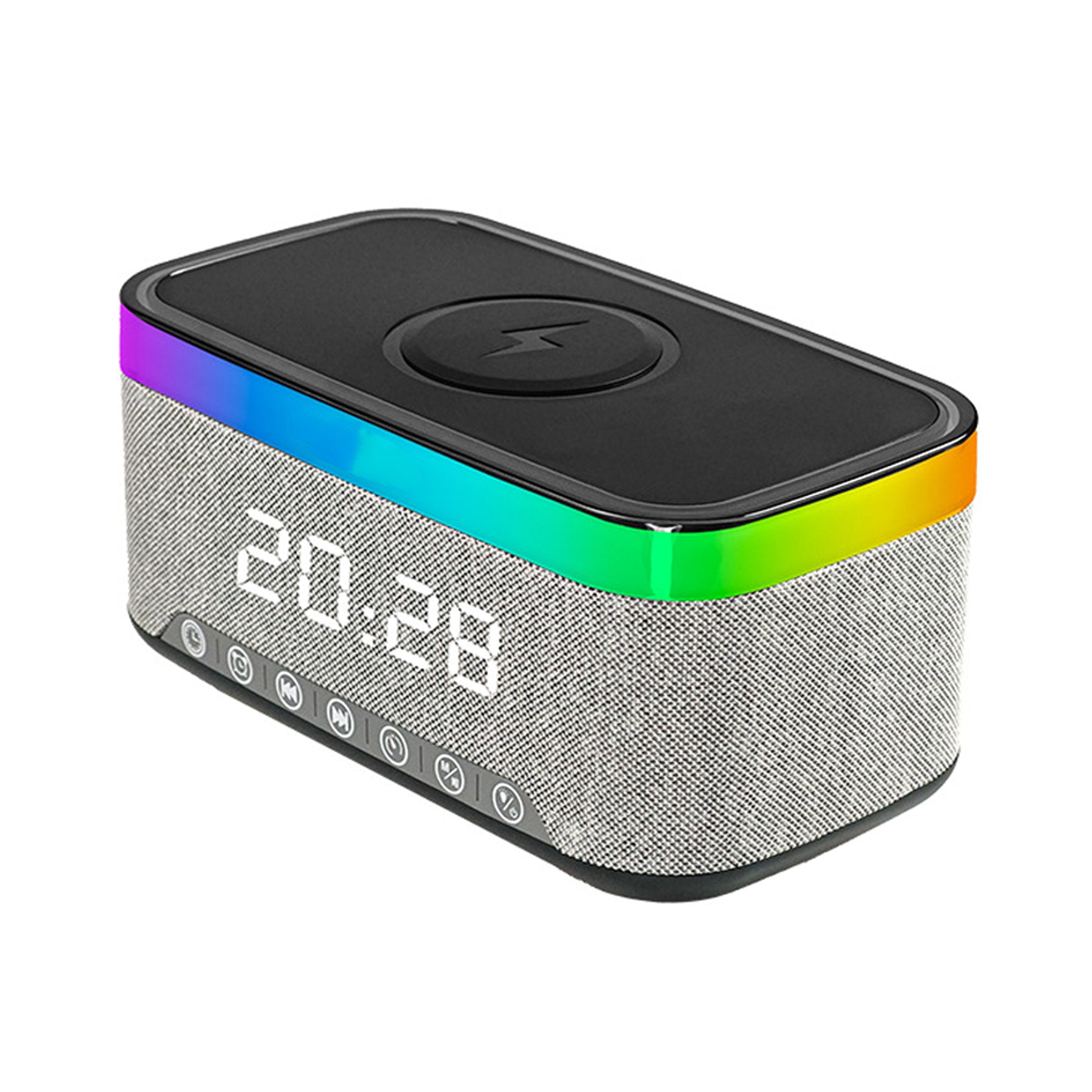 Wireless Charging Bluetooth Speaker Alarm Clock