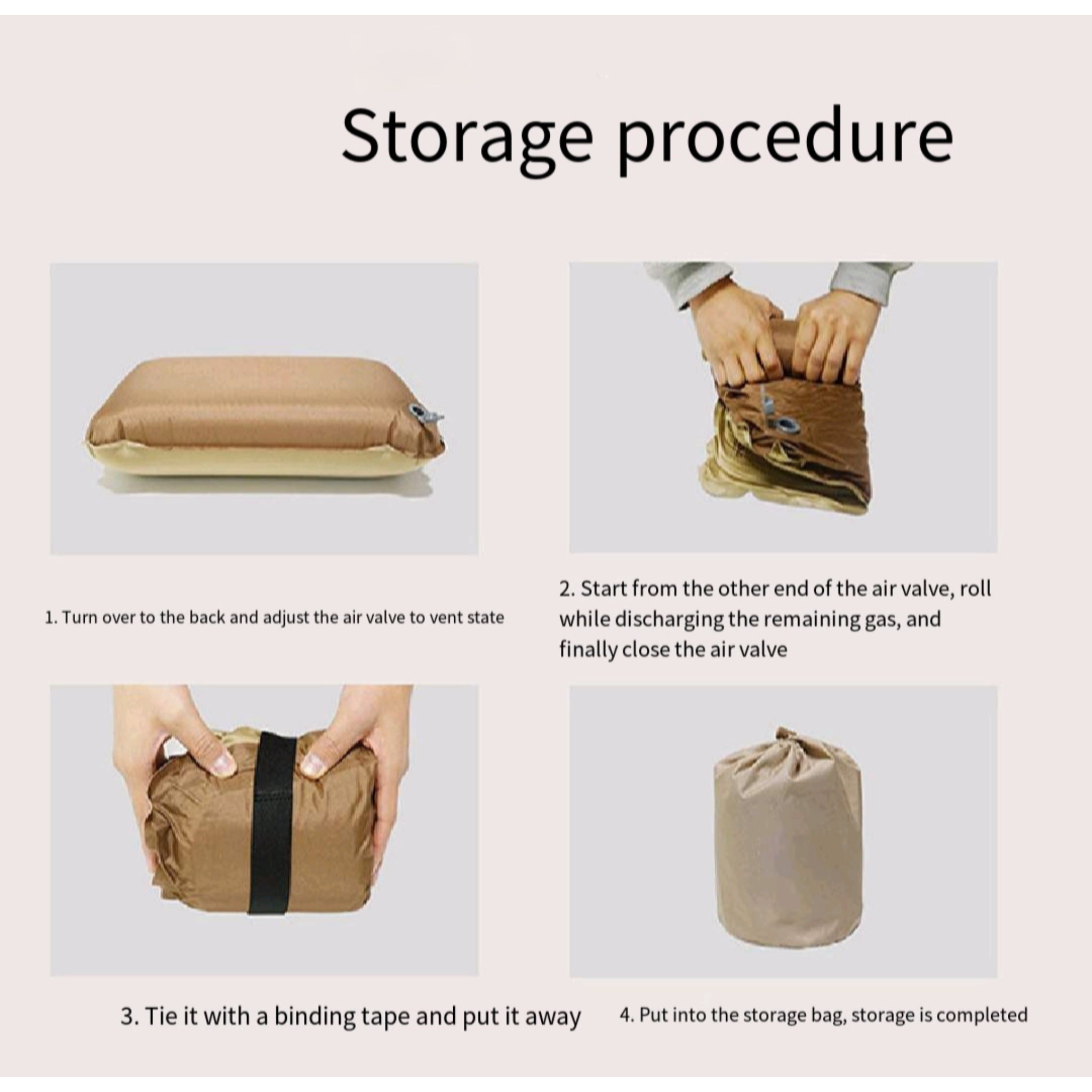 Outdoor Self Inflating Pillow