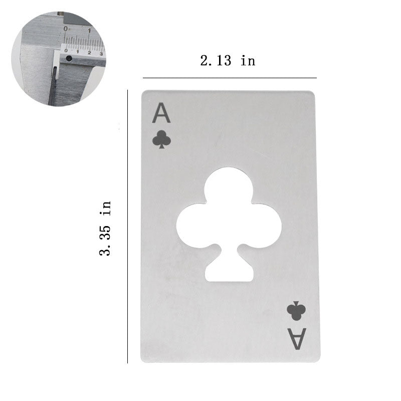 Stainless Steel Credit Card Size Beer Bottle Opener