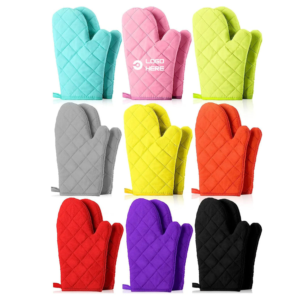 Oven Mitts Quilted Terry Cloth