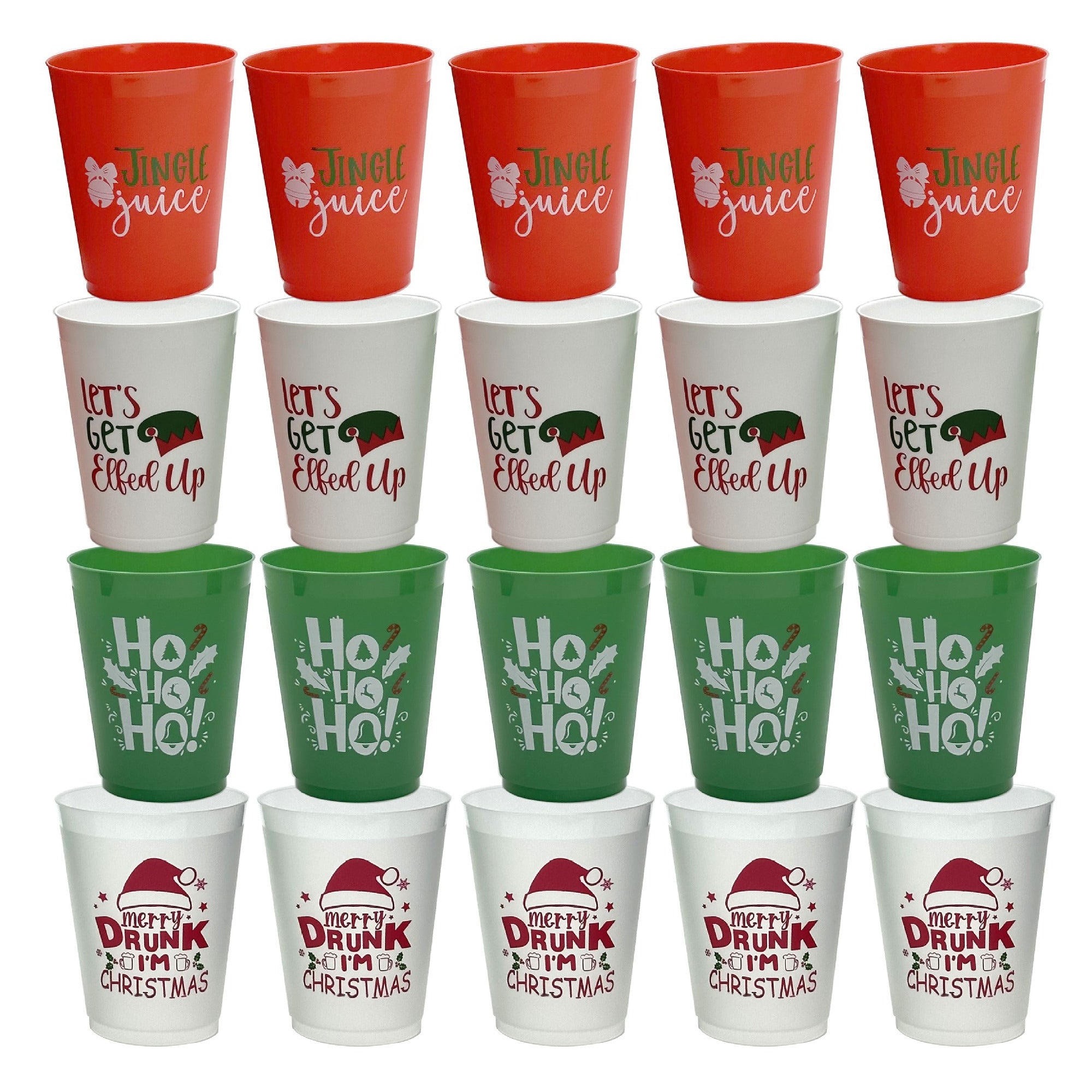 Four Designs Plastic Cups 16 Oz