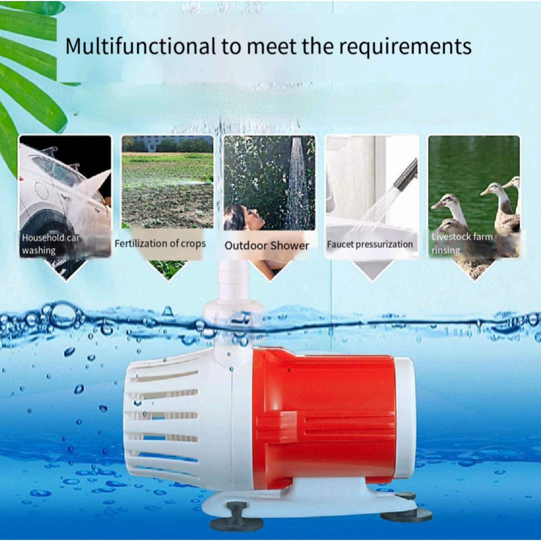 Brushless DC Water Pump 310GPH For Hydroponics