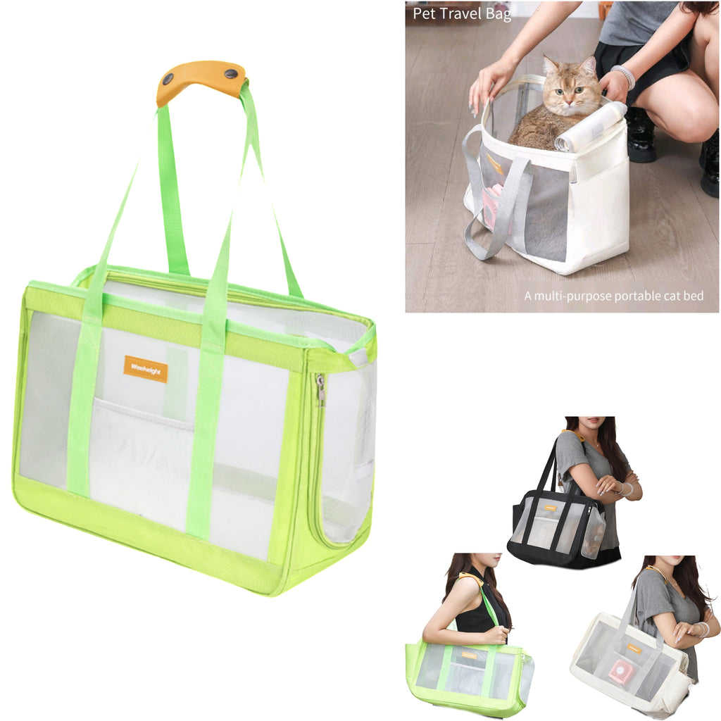 Mesh Pet Carrier Portable Shoulder Handheld Cat Bed
