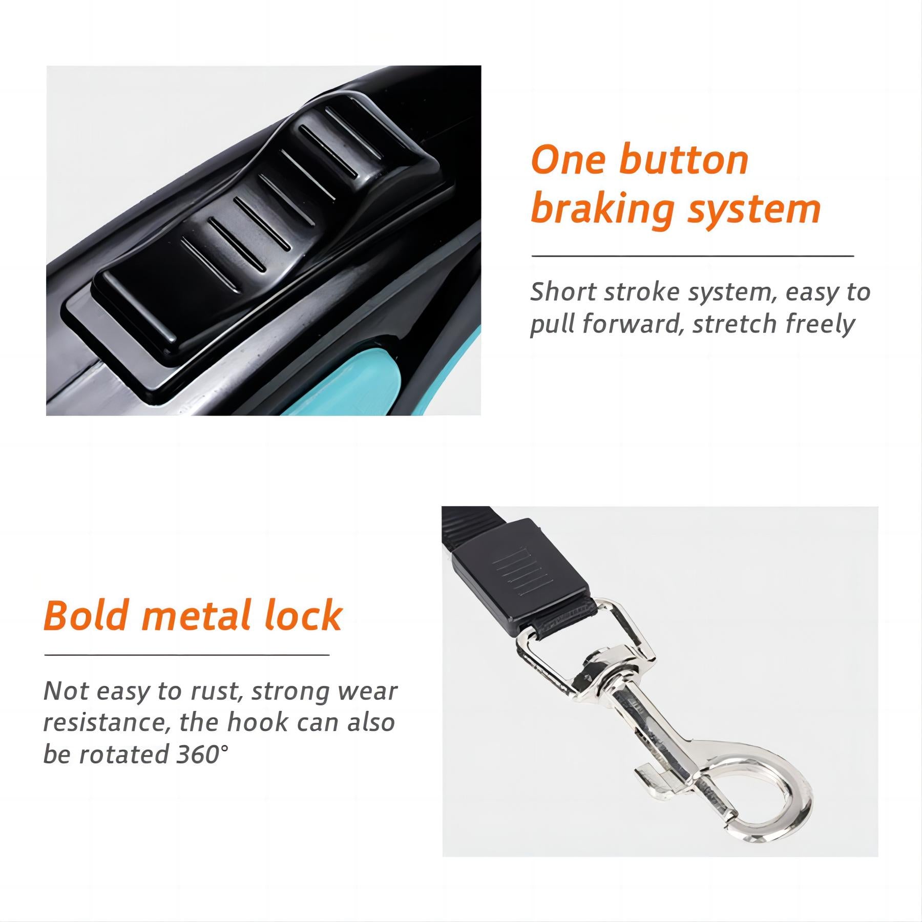 Automatic retractable pet leash