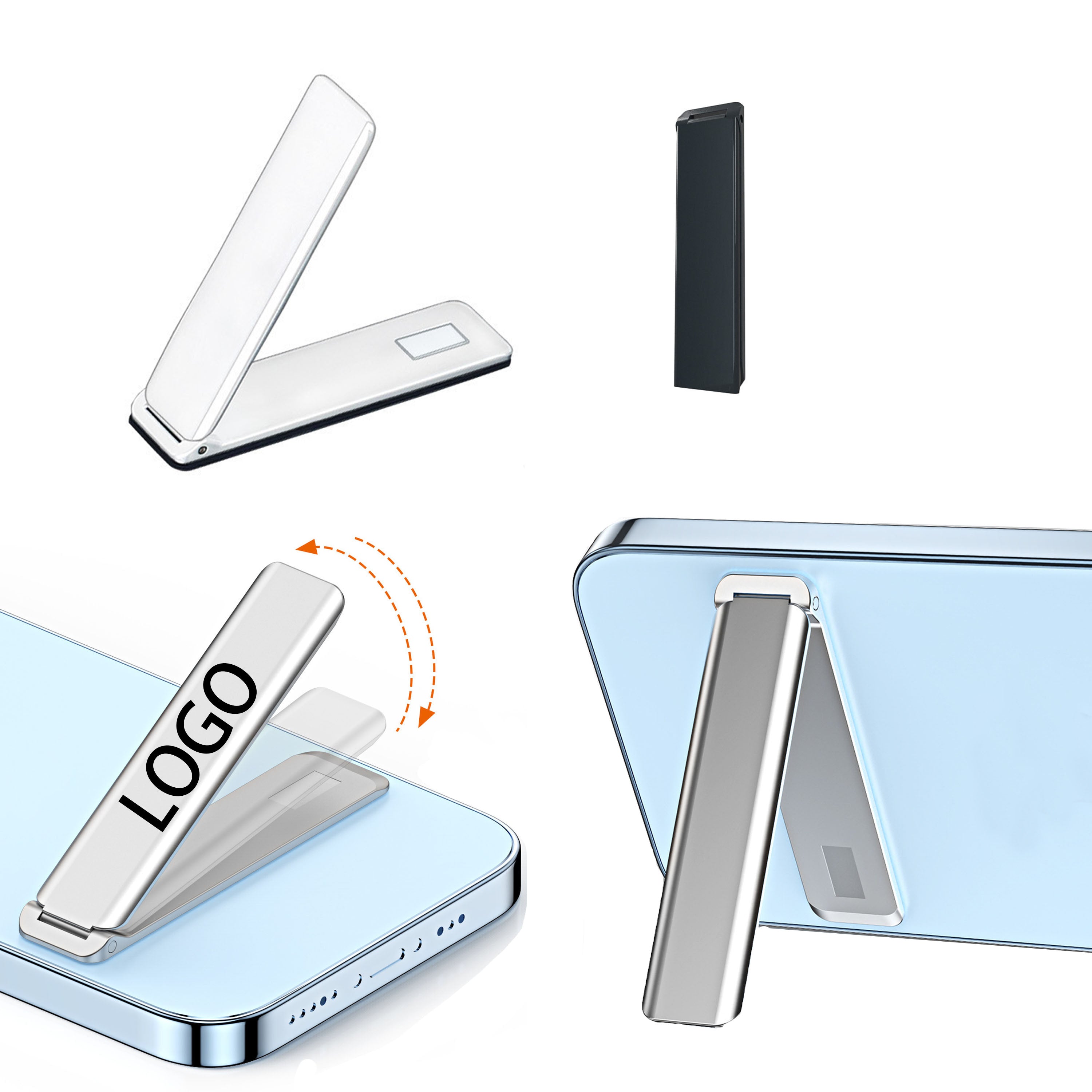 Magnetic Flip Cover Design One-Clip Cell Phone Holder