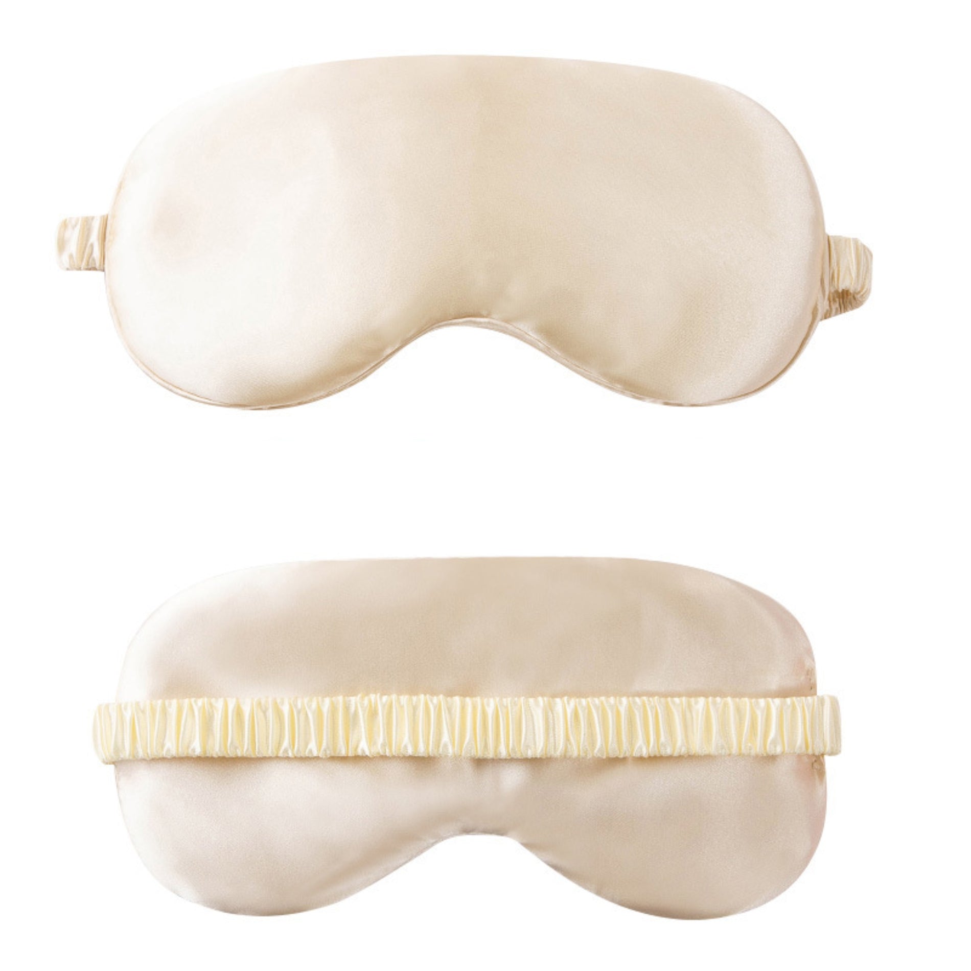 Portable Double-Sided Silk Solid Color Eye Mask