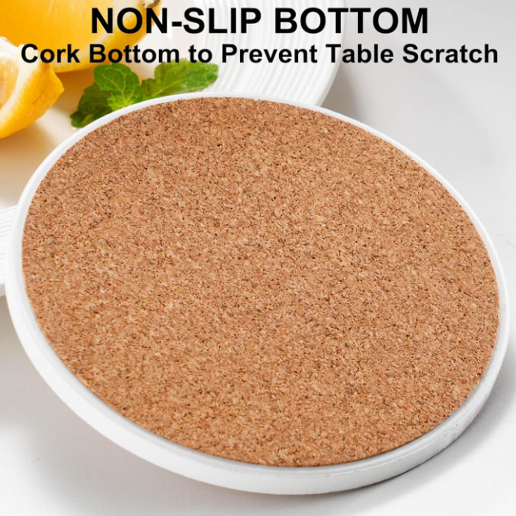 Ceramic Cork Coasters