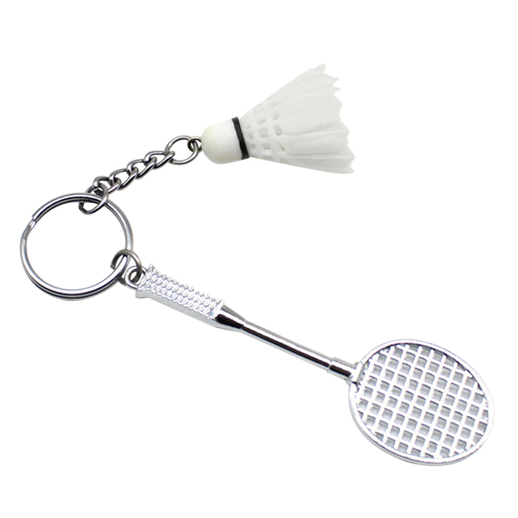 Badminton-Shaped Key Chain