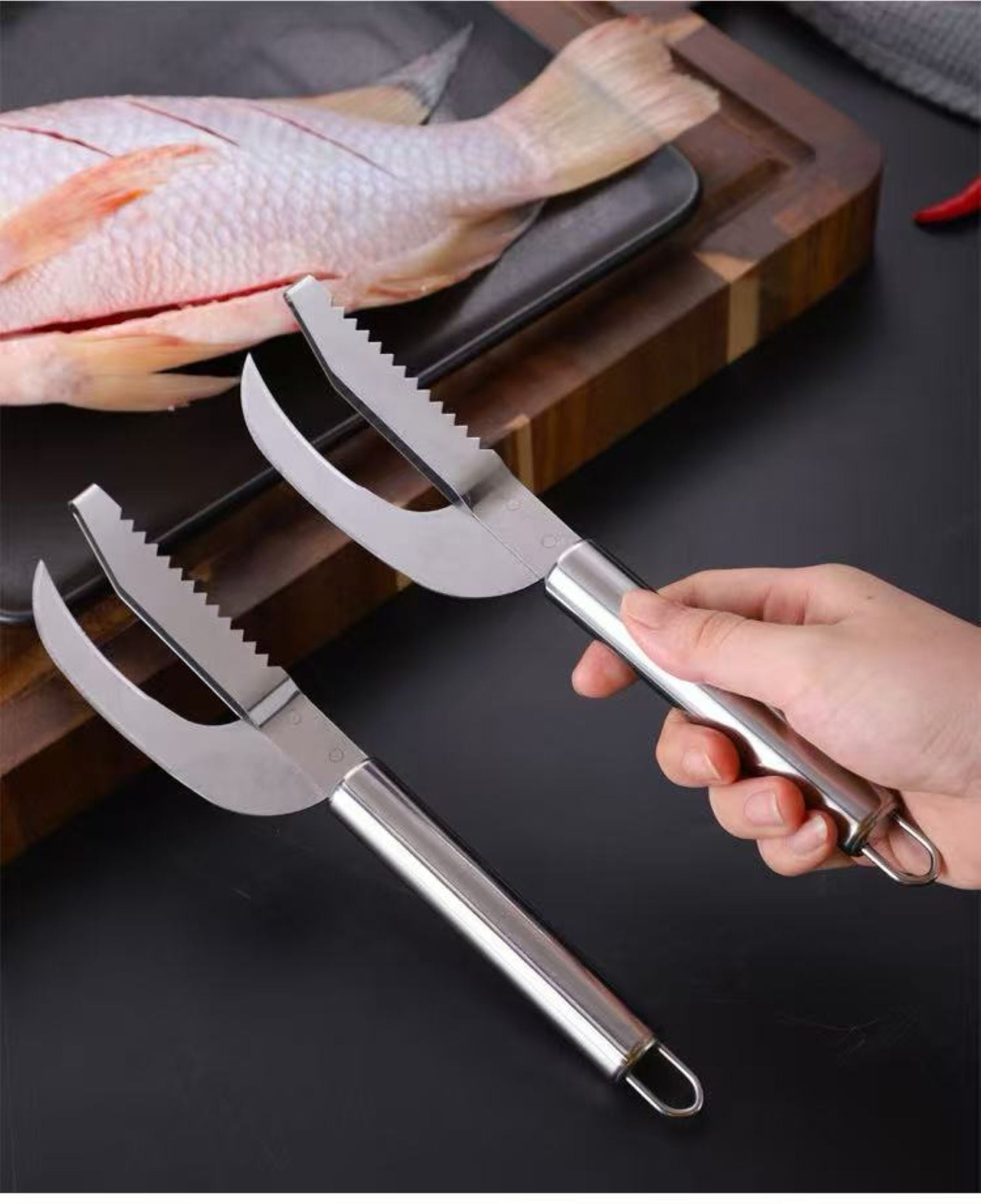 Household Stainless Steel Fish-Skin Removal Tool