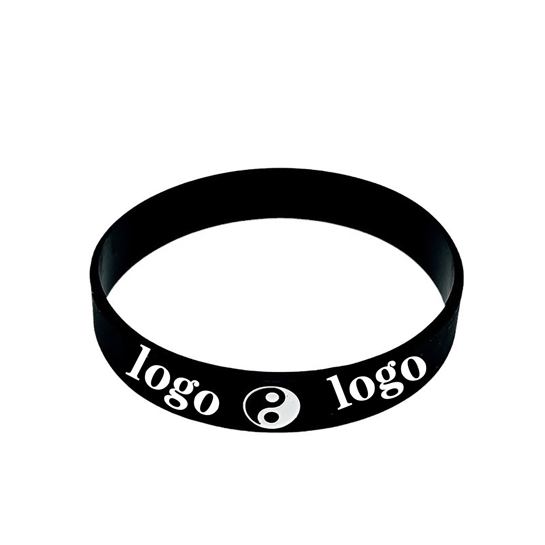 Black And White Silicone Bracelet