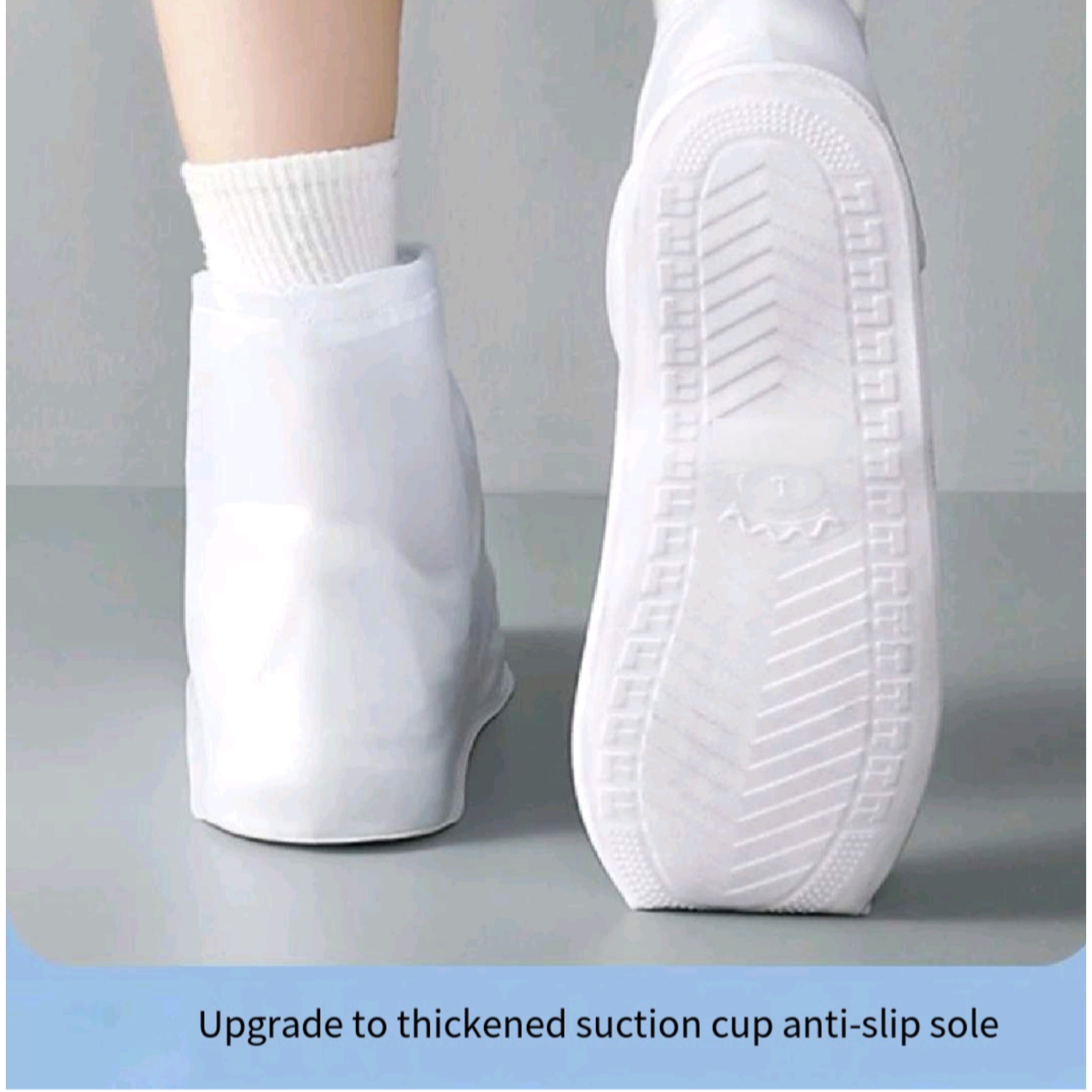 Waterproof Pvc Overshoes Slip Resistant All Sizes