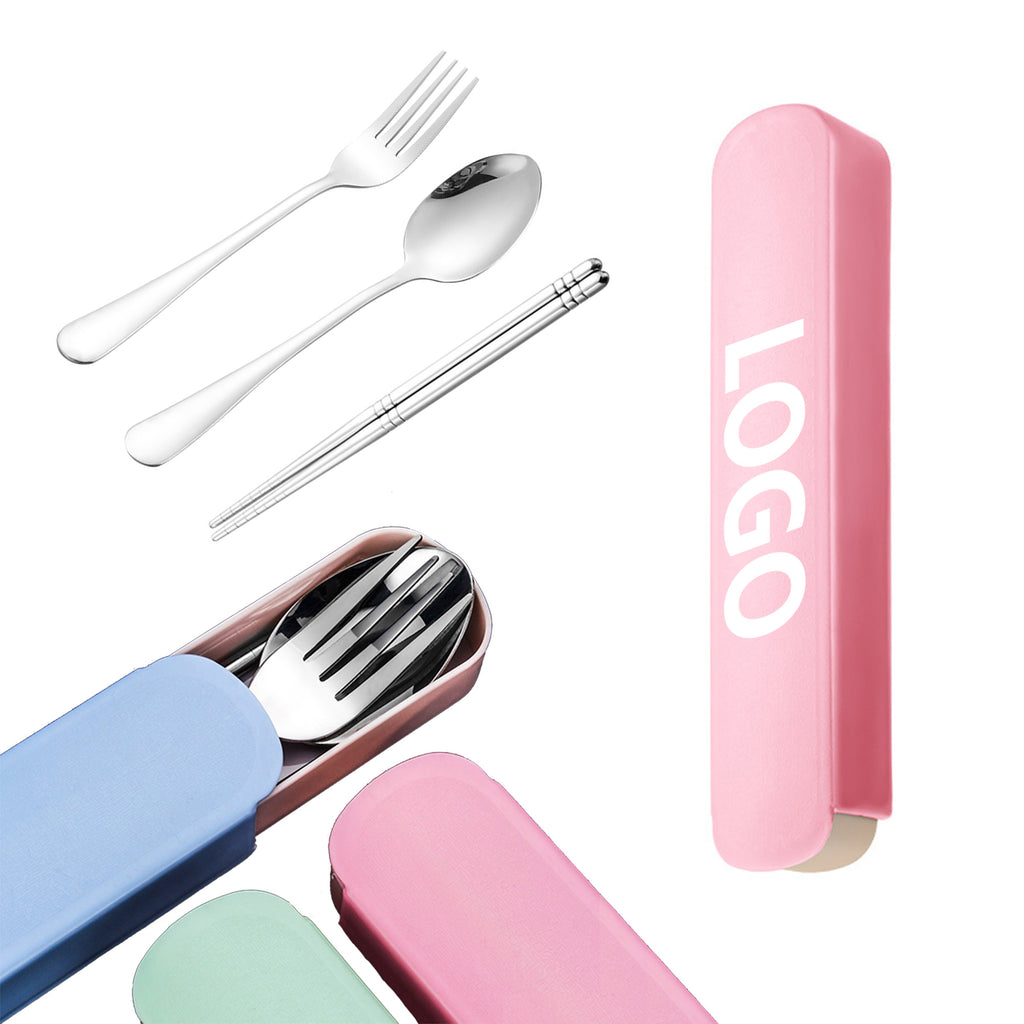 Three Piece Stainless Steel Tableware Set