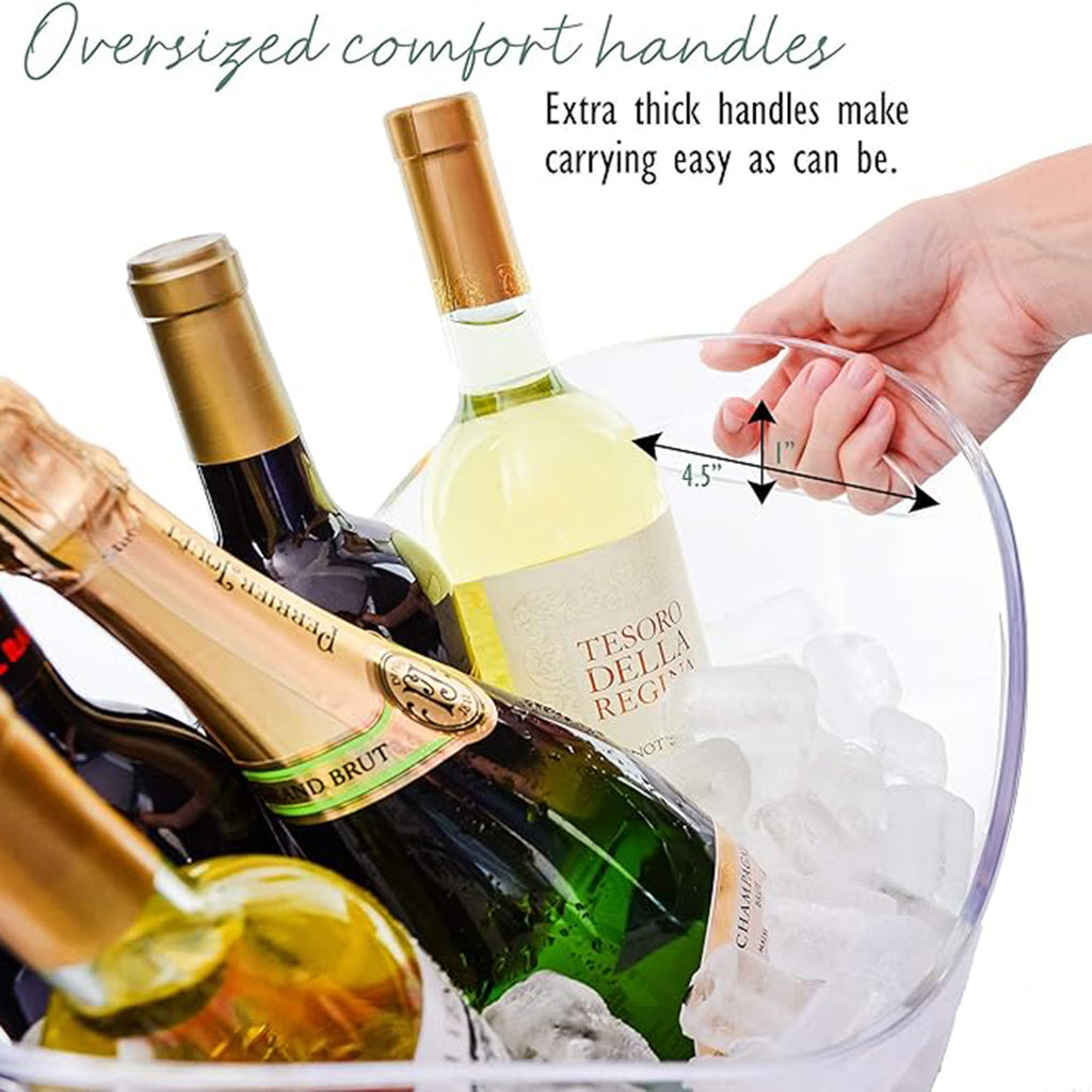 8L Large Ice Buckets Clear Acrylic